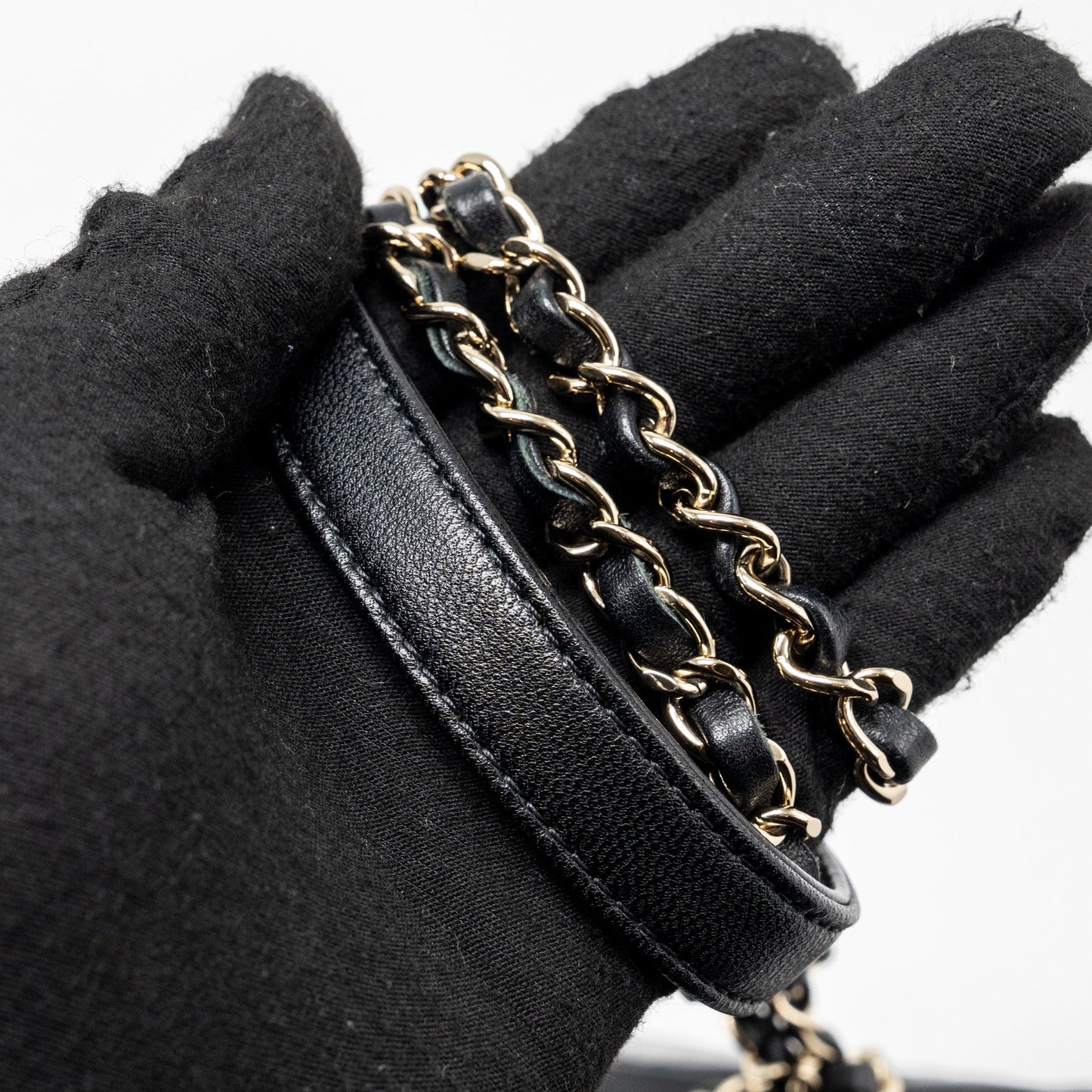 Chanel trendy cc top handle vanity bag lambskin black