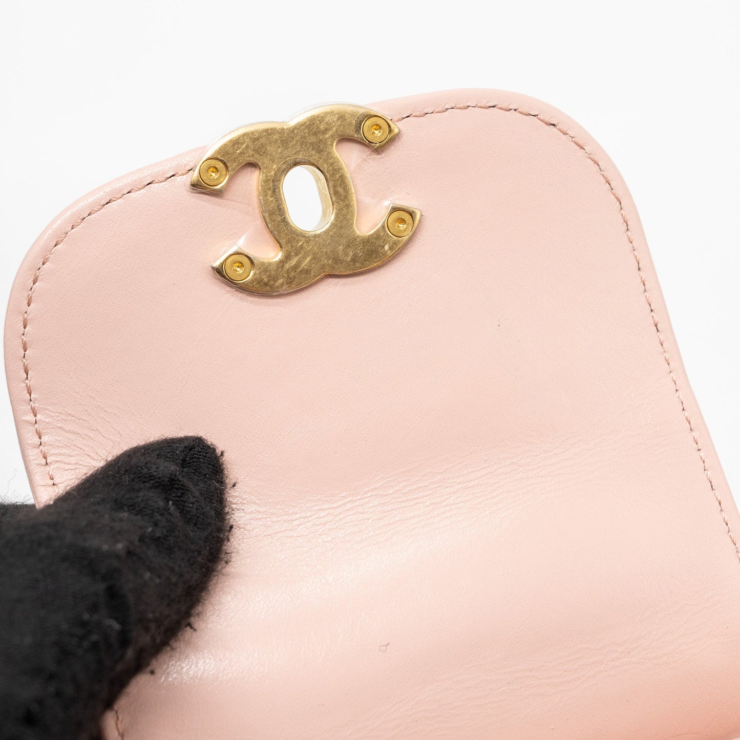 Chanel 23k mini shopping tote / kelly bag calfskin pink  (Microchip)