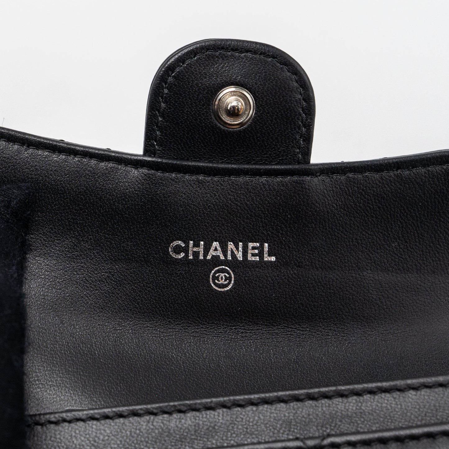 Chanel Classic flap card holder lambskin Black