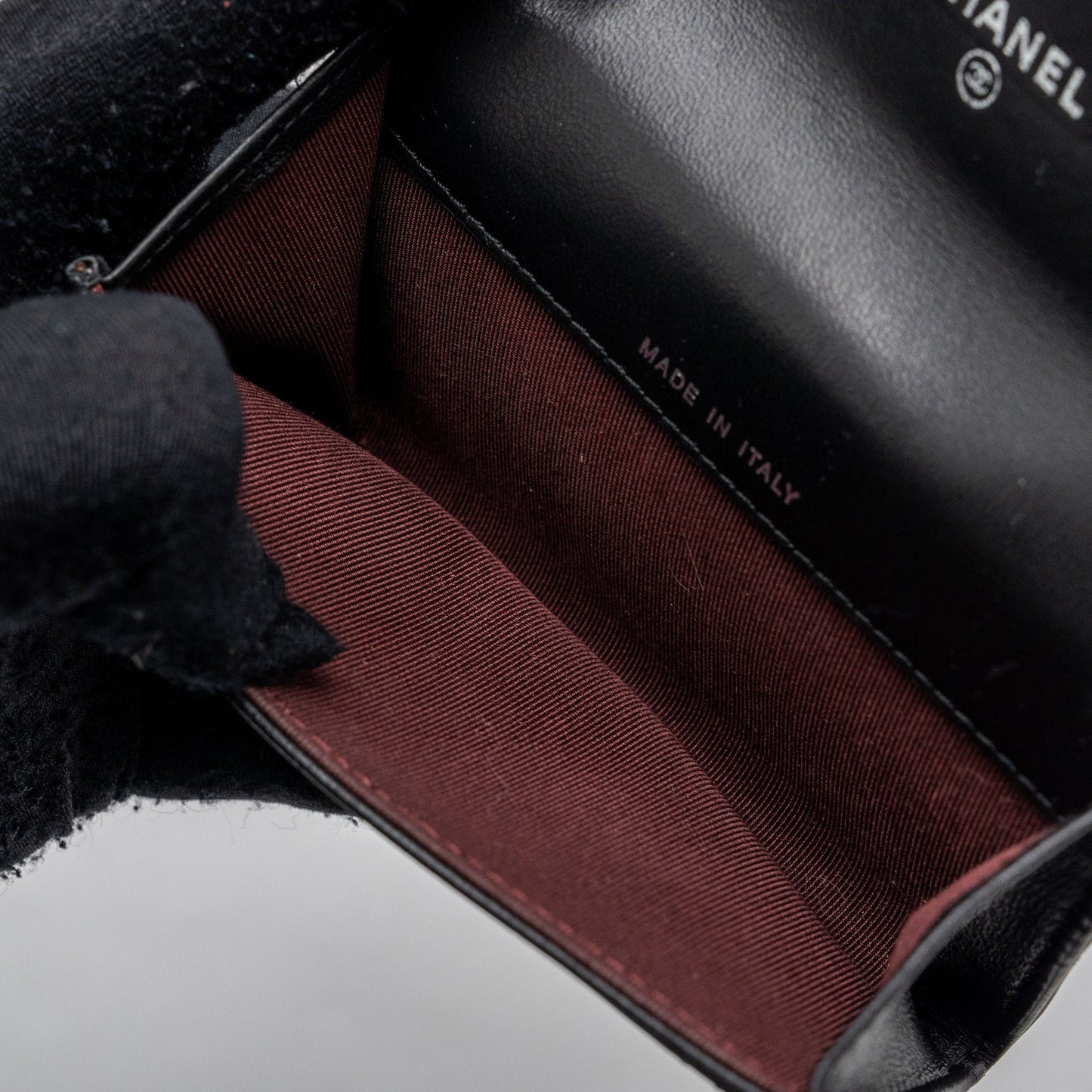 Chanel Classic flap card holder lambskin Black