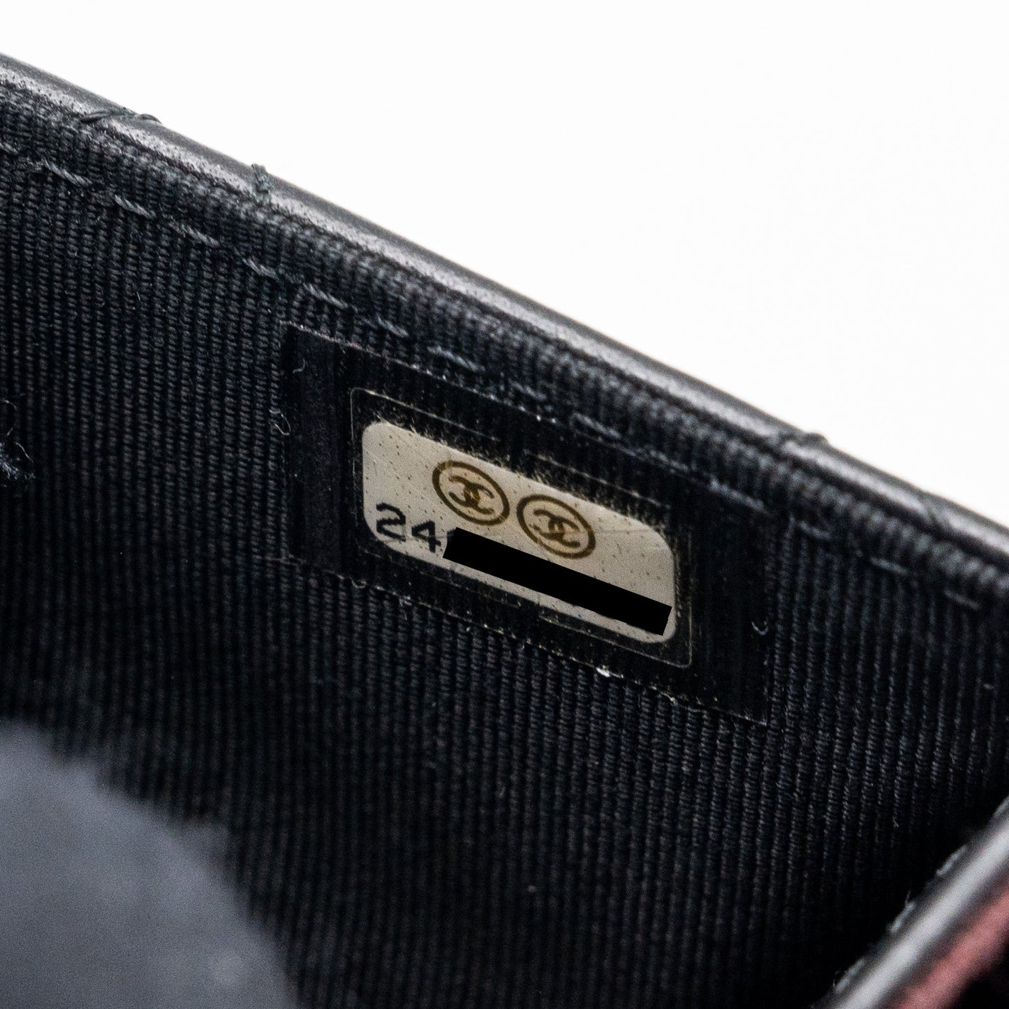 Chanel Classic flap card holder lambskin Black