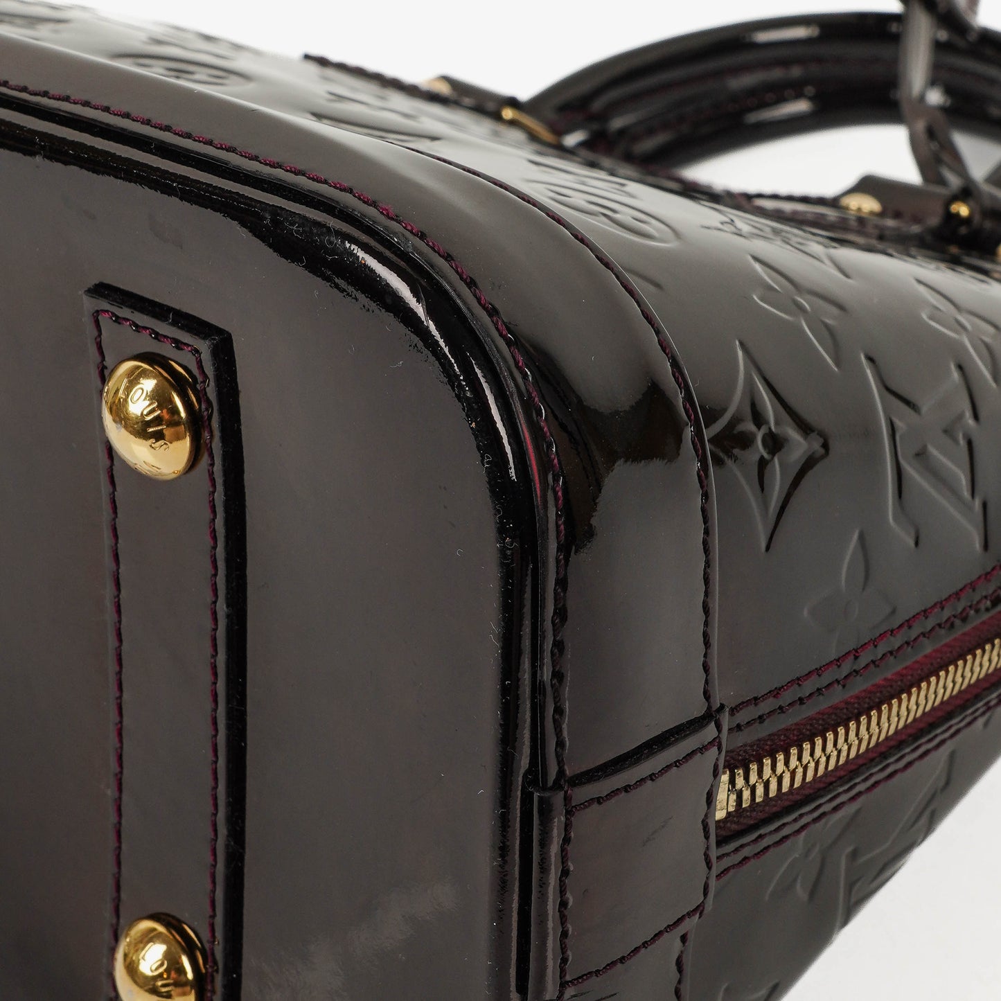 Louis Vuitton Alma GM Monogram Vernis Leather Handbag