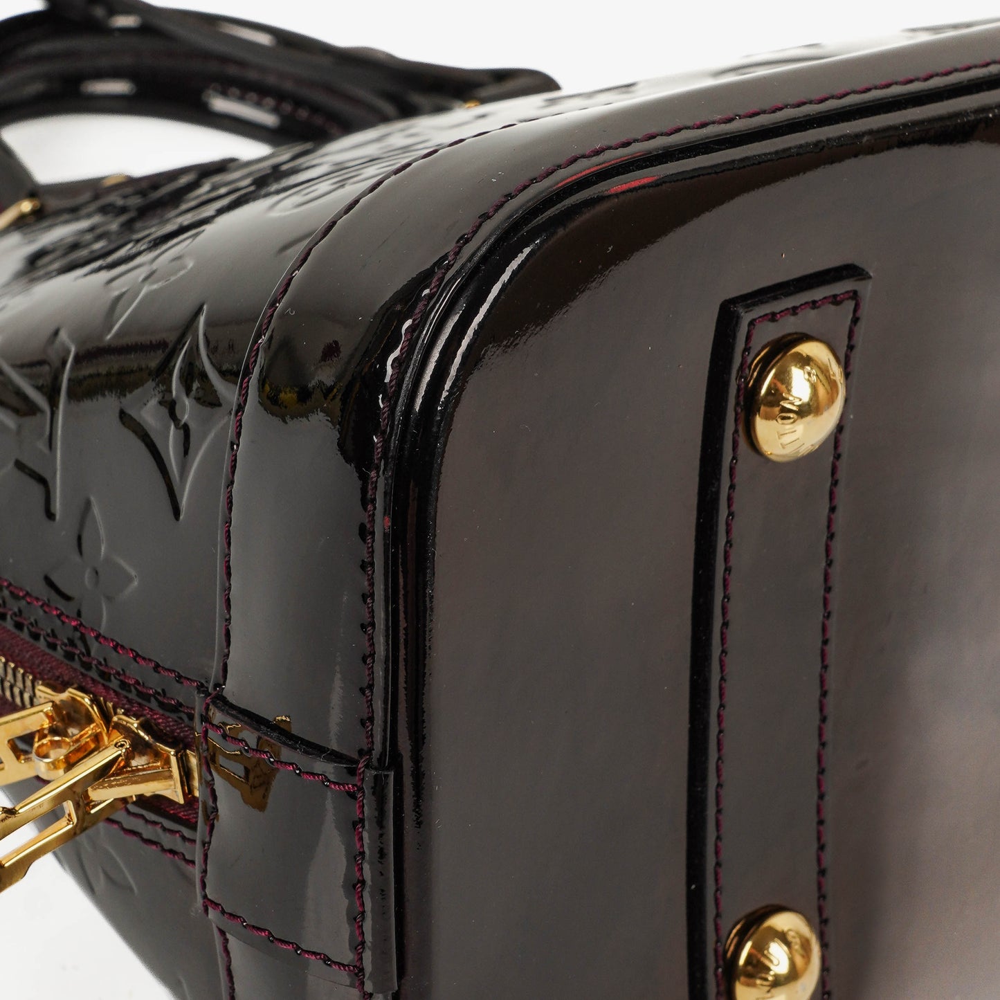 Louis Vuitton Alma GM Monogram Vernis Leather Handbag