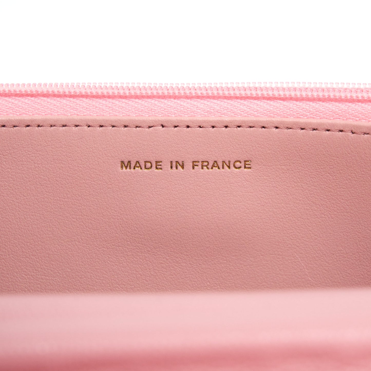 Chanel 22C Classic Wallet On Chain Caviar Pink L