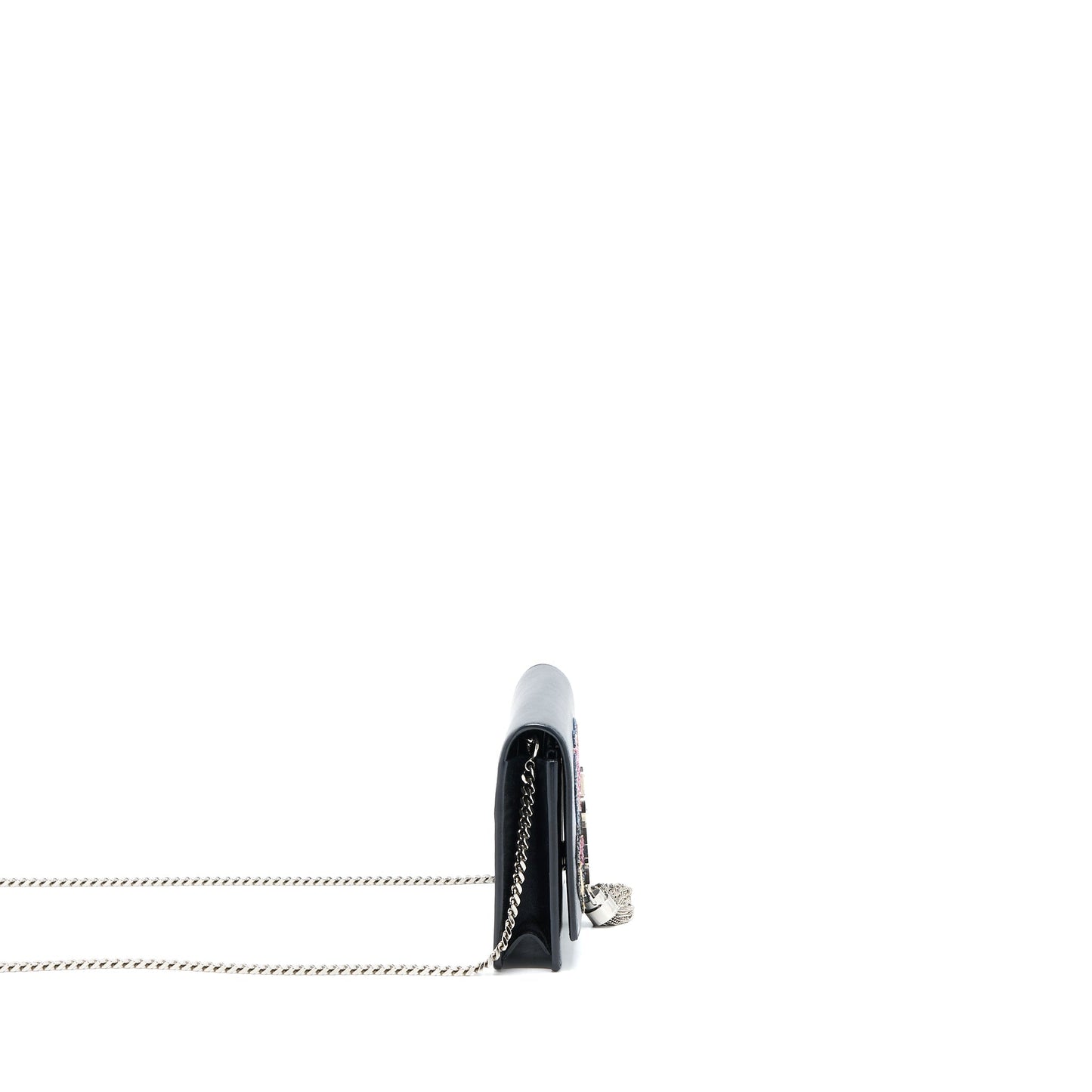 Saint Laurent/ Kate Small Chain Wallet With Tassel Black/Multicolour Limited Edition