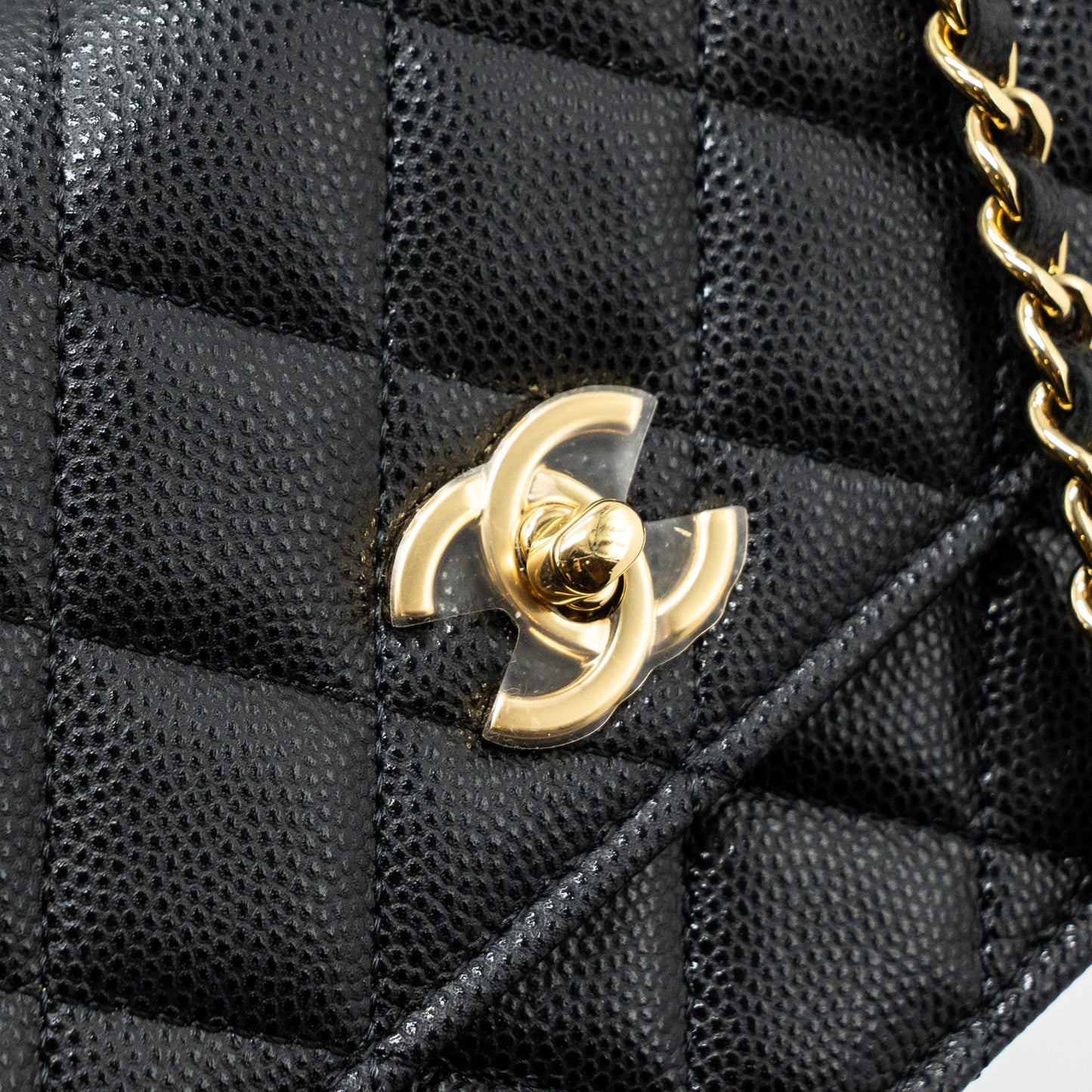 Chanel 23s Wallet On Chain with bag Charm Caviar Black (Microchip)