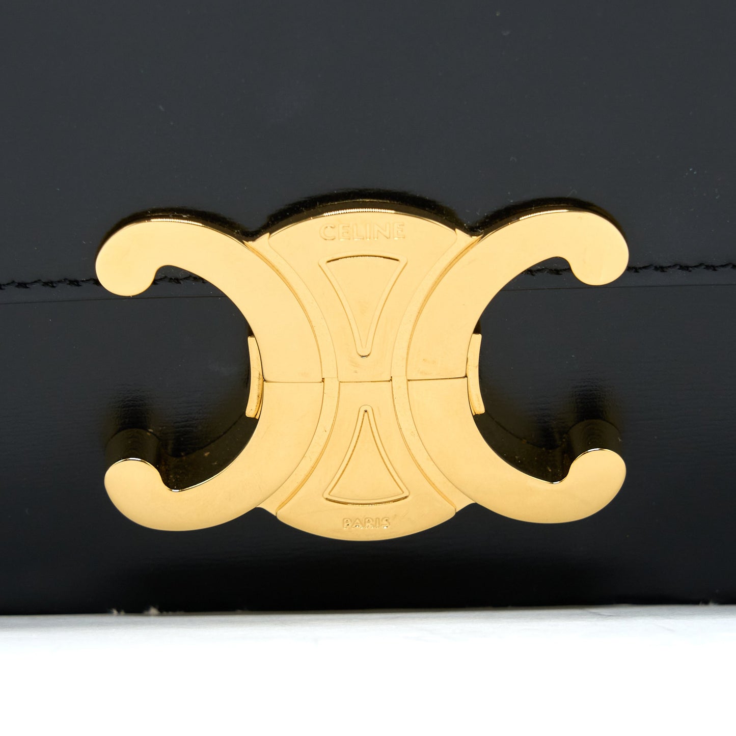 Celine Triomphe Mini Purse Calfskin Black