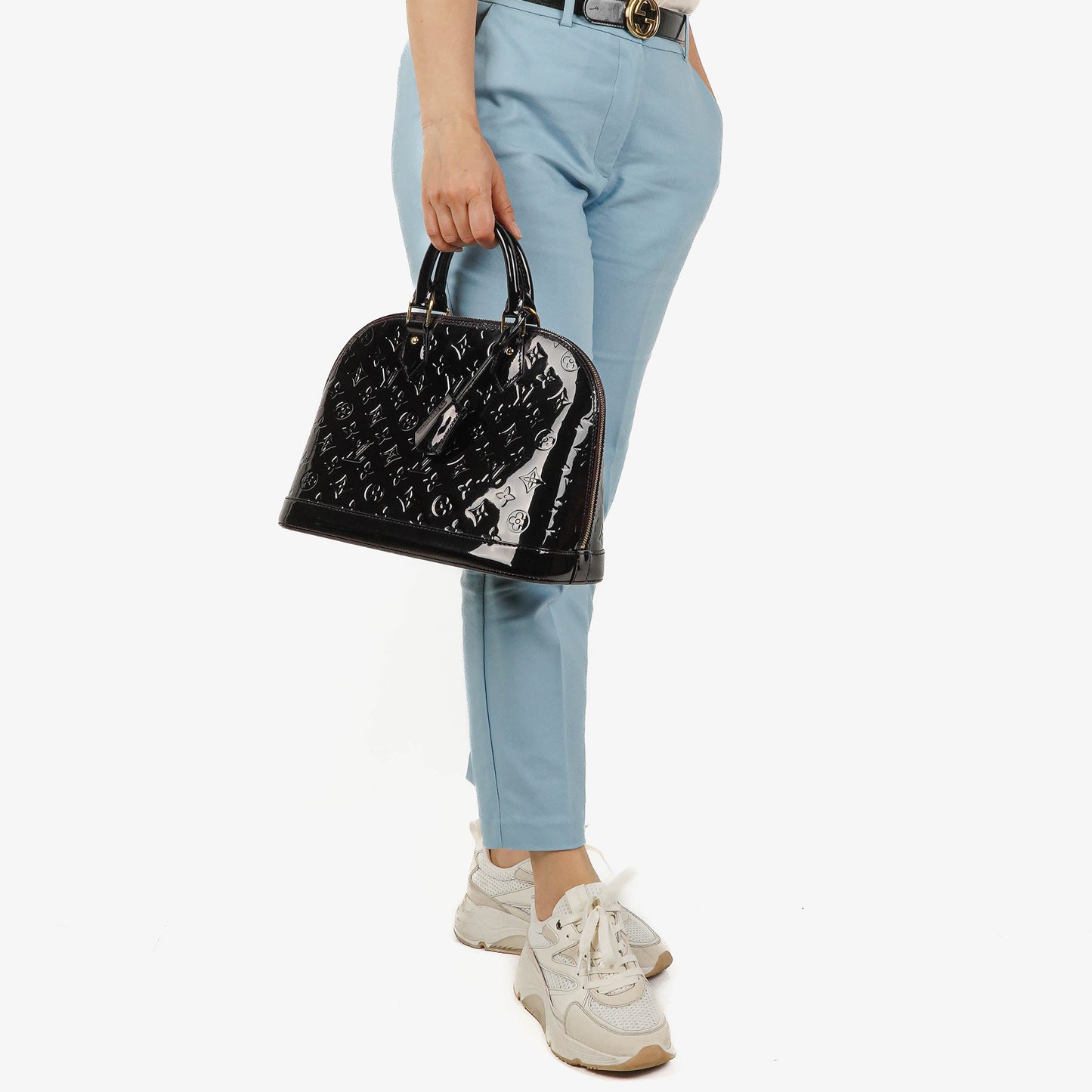 Louis Vuitton Alma GM Monogram Vernis Leather Handbag