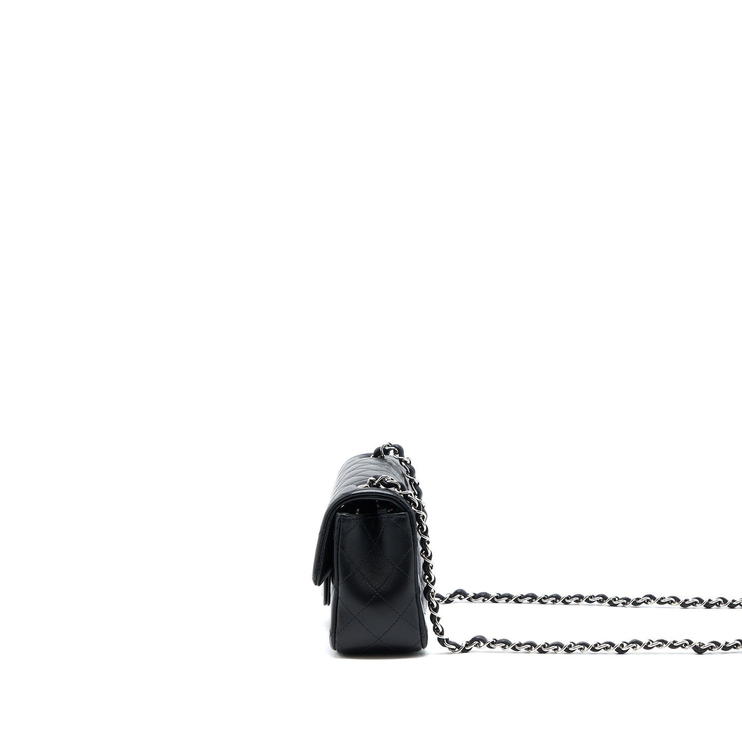 Chanel Mini Rectangular Lambskin Black (Microchip)