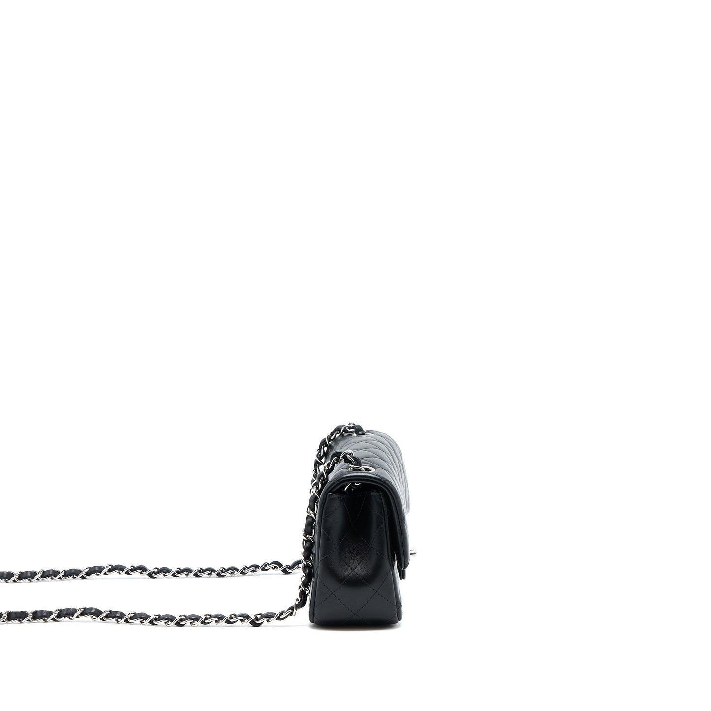Chanel Mini Rectangular Lambskin Black (Microchip)