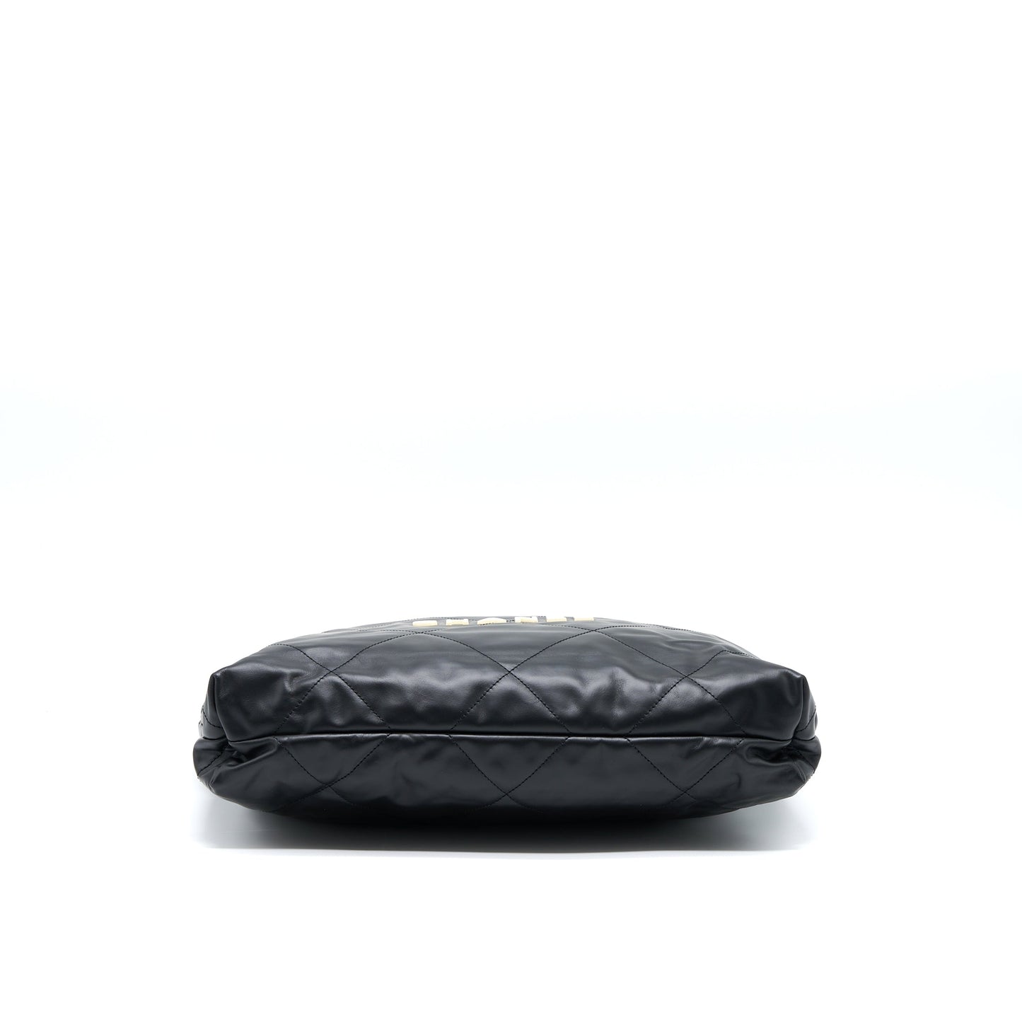 Chanel 22 Bag Medium Shiny Calfskin Black  (Microchip)