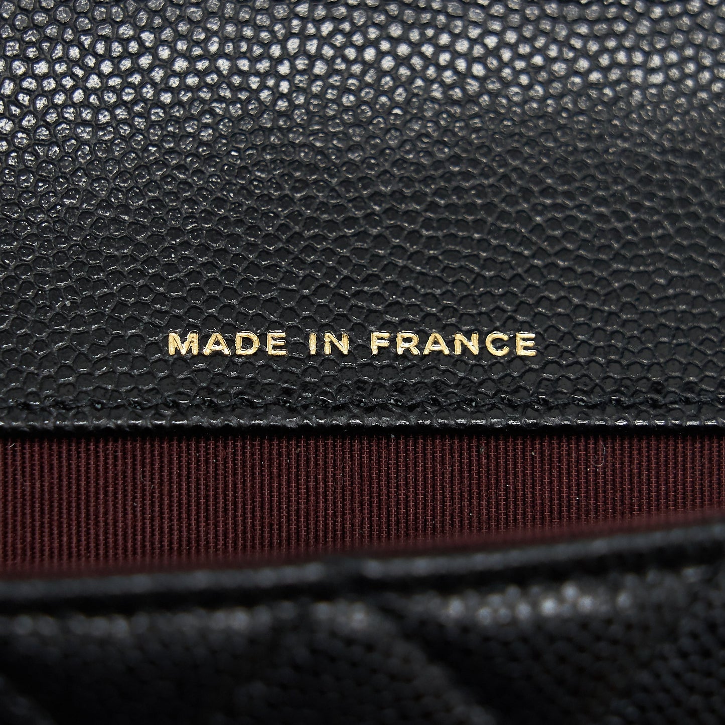 Chanel mini Glass case bag caviar black L