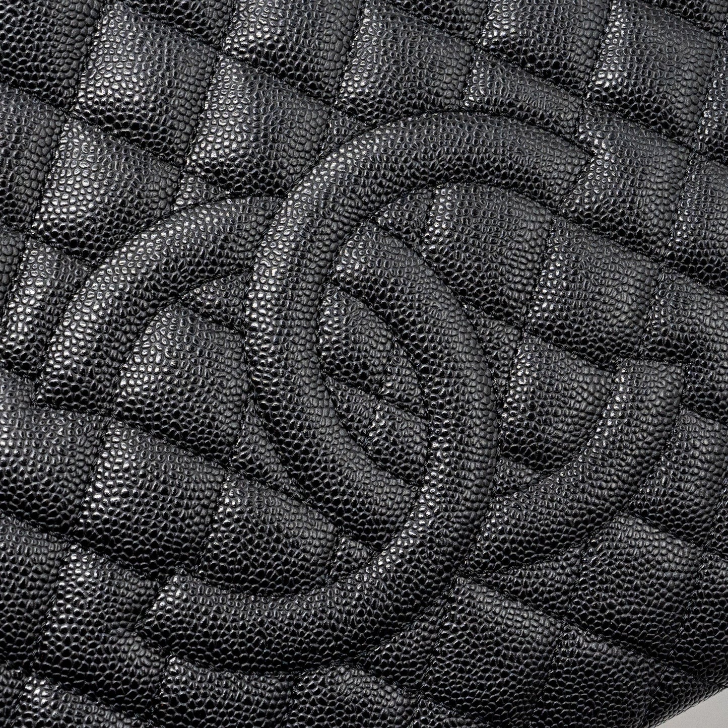 Chanel grand shopping tote bag caviar Black