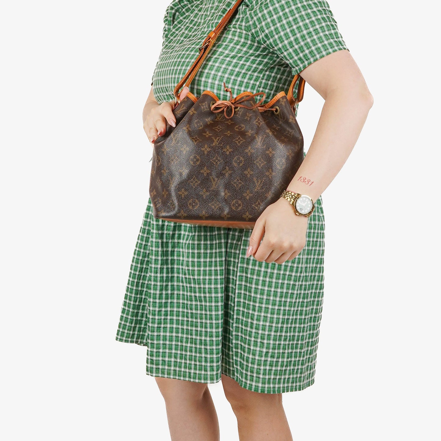 Louis Vuitton Petit Noe Monogram Canvas Shoulder Bag
