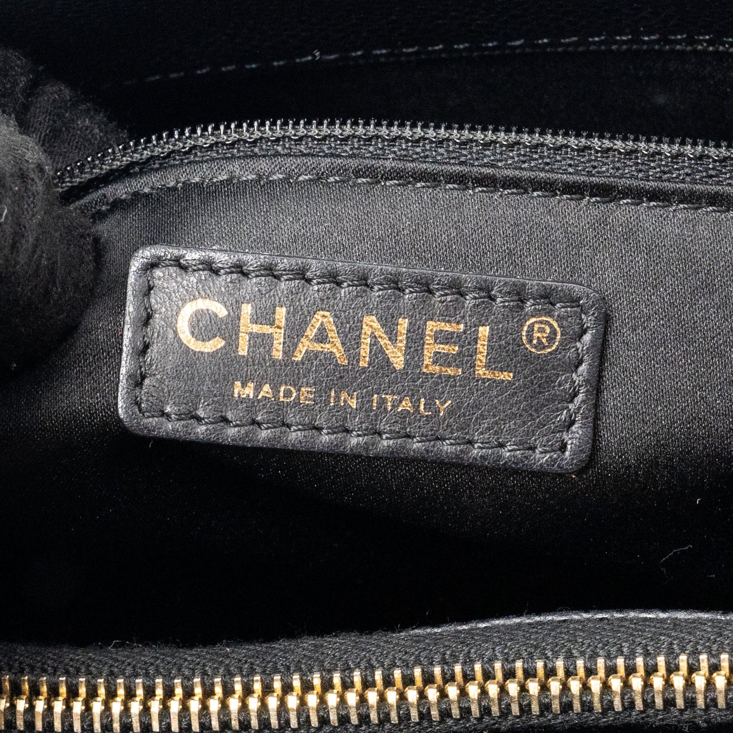 Chanel grand shopping tote bag caviar Black