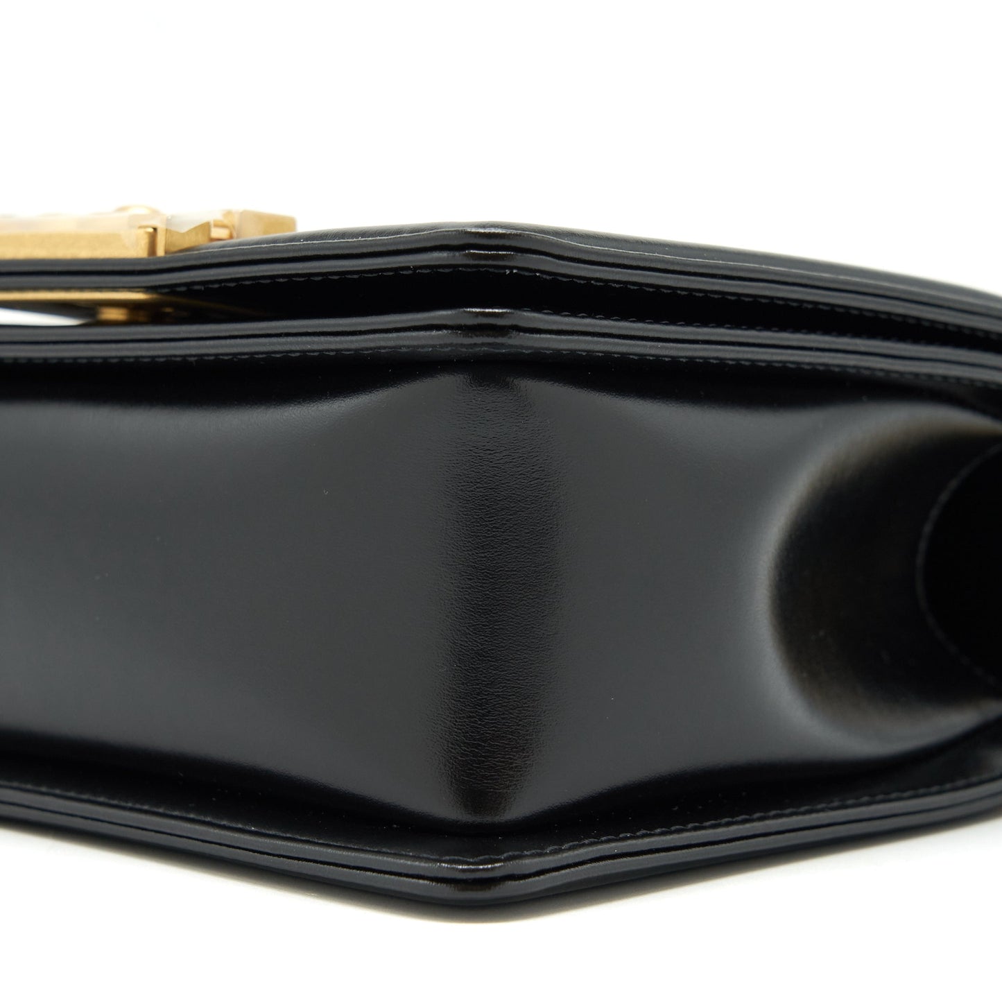 Chanel 22P Mini Boy chain handbag Calfskin black