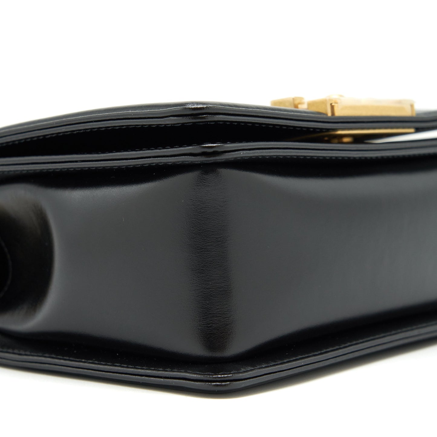 Chanel 22P Mini Boy chain handbag Calfskin black