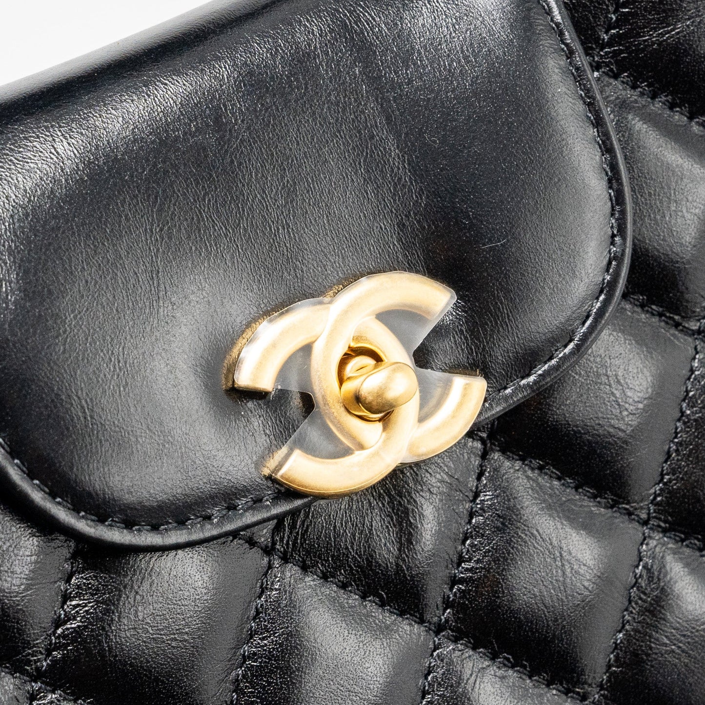 Chanel 24p Mini Shopping Tote Calfskin Black  (Microchip)