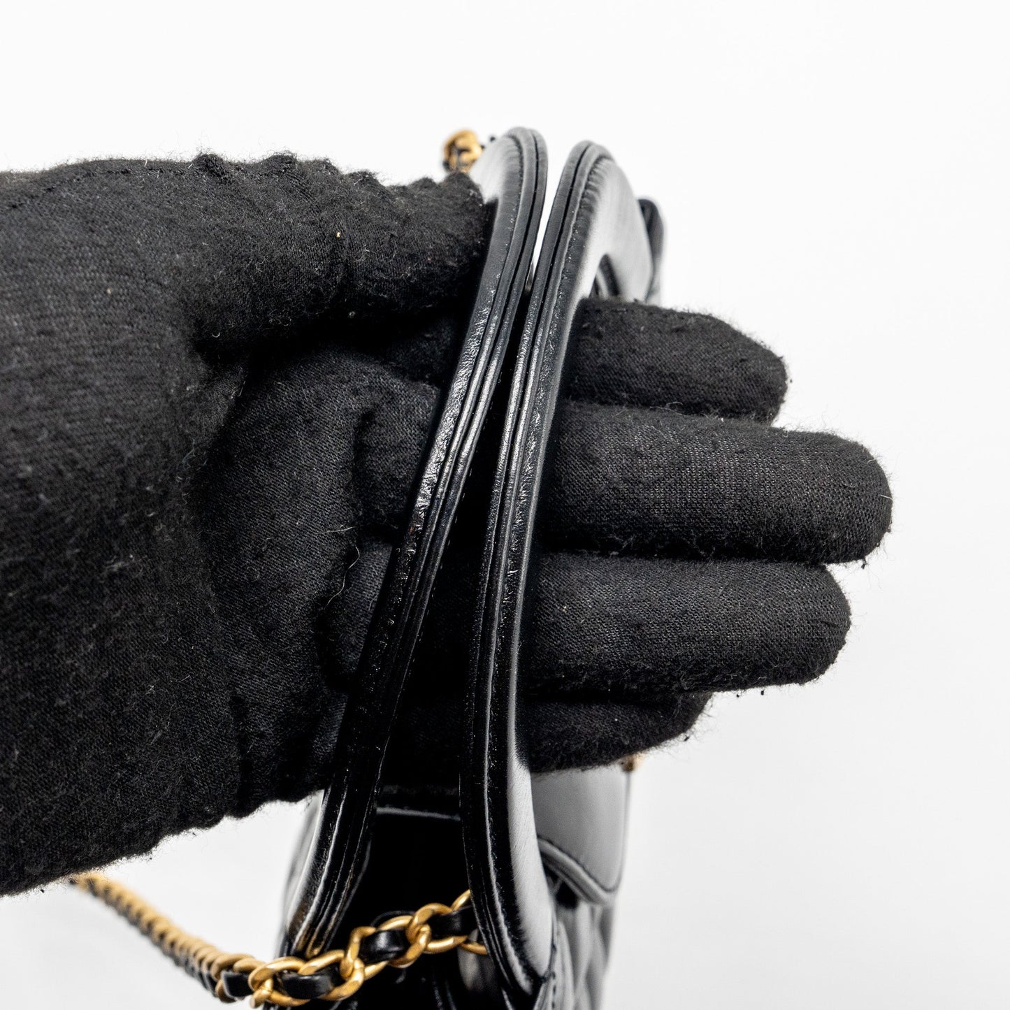 Chanel 24p Mini Shopping Tote Calfskin Black  (Microchip)