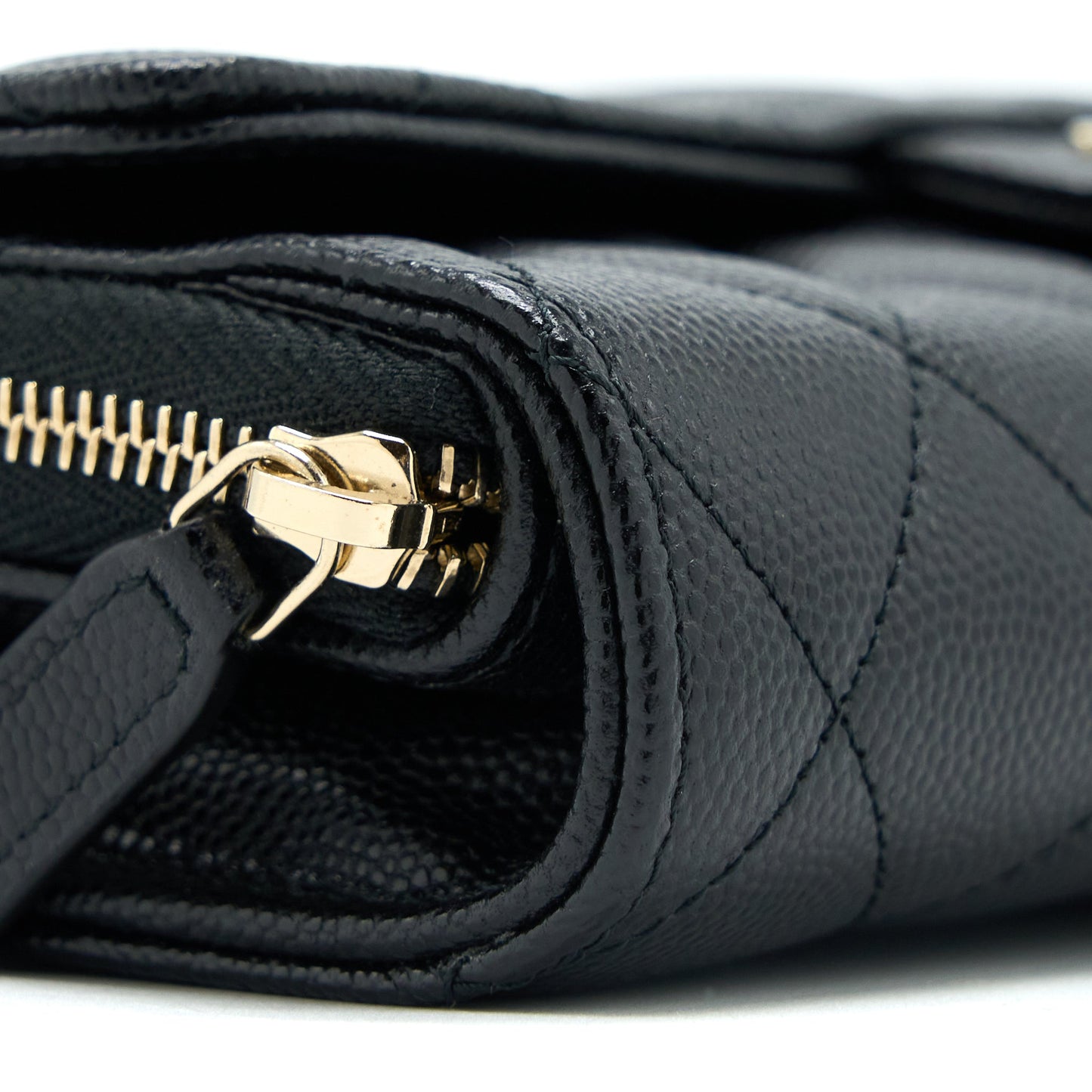 Chanel 3 in 1 Wallet on Chain Caviar Black L