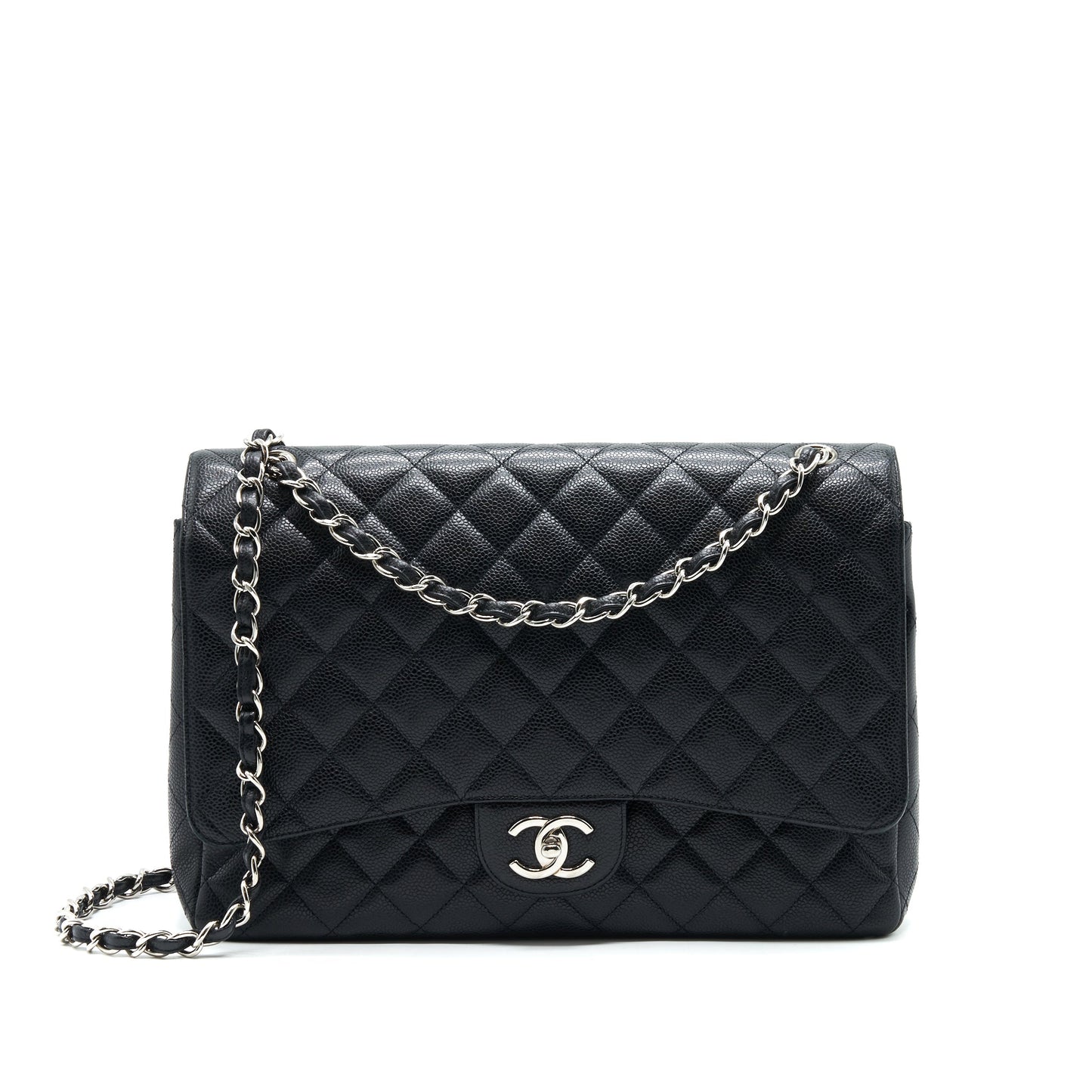 Chanel Maxi Flap Bag Caviar  Black