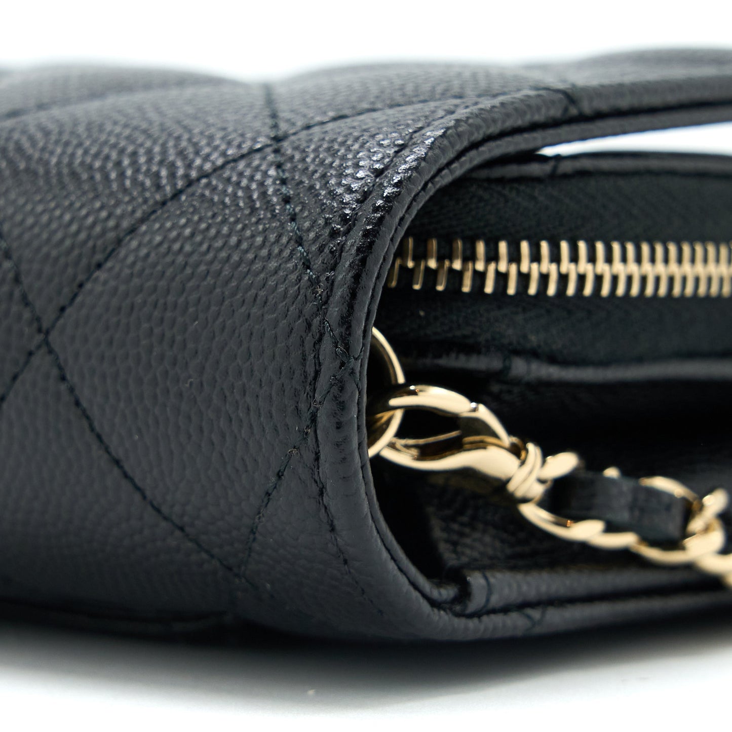 Chanel 3 in 1 Wallet on Chain Caviar Black L