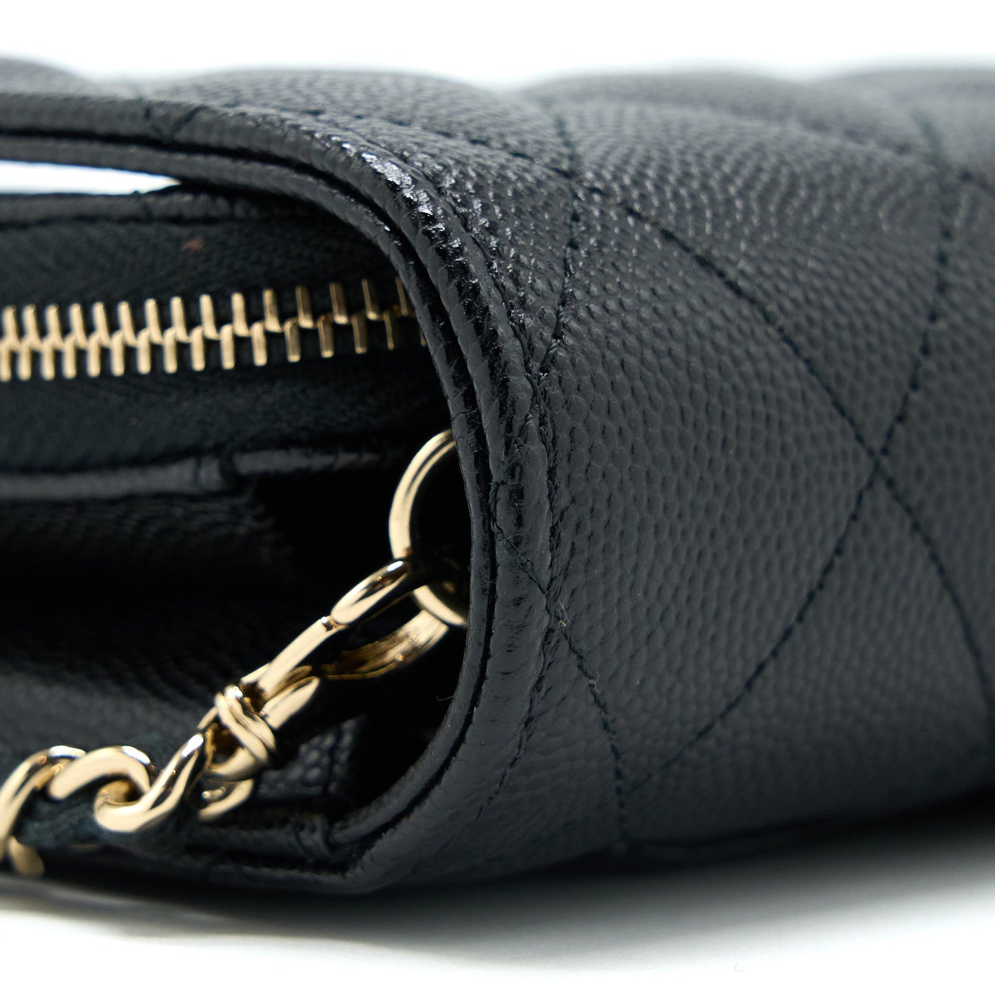 Chanel 3 in 1 Wallet on Chain Caviar Black L