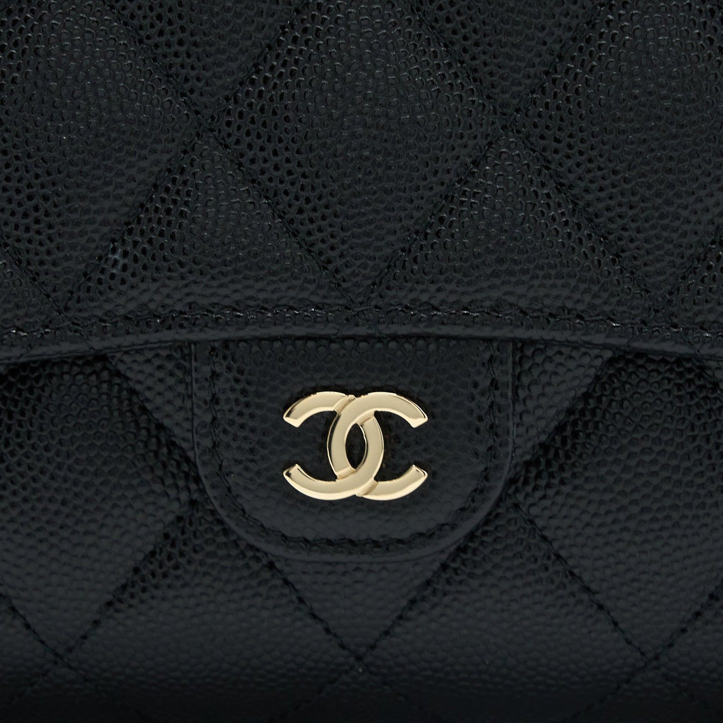 Chanel 3 in 1 Wallet on Chain Caviar Black L