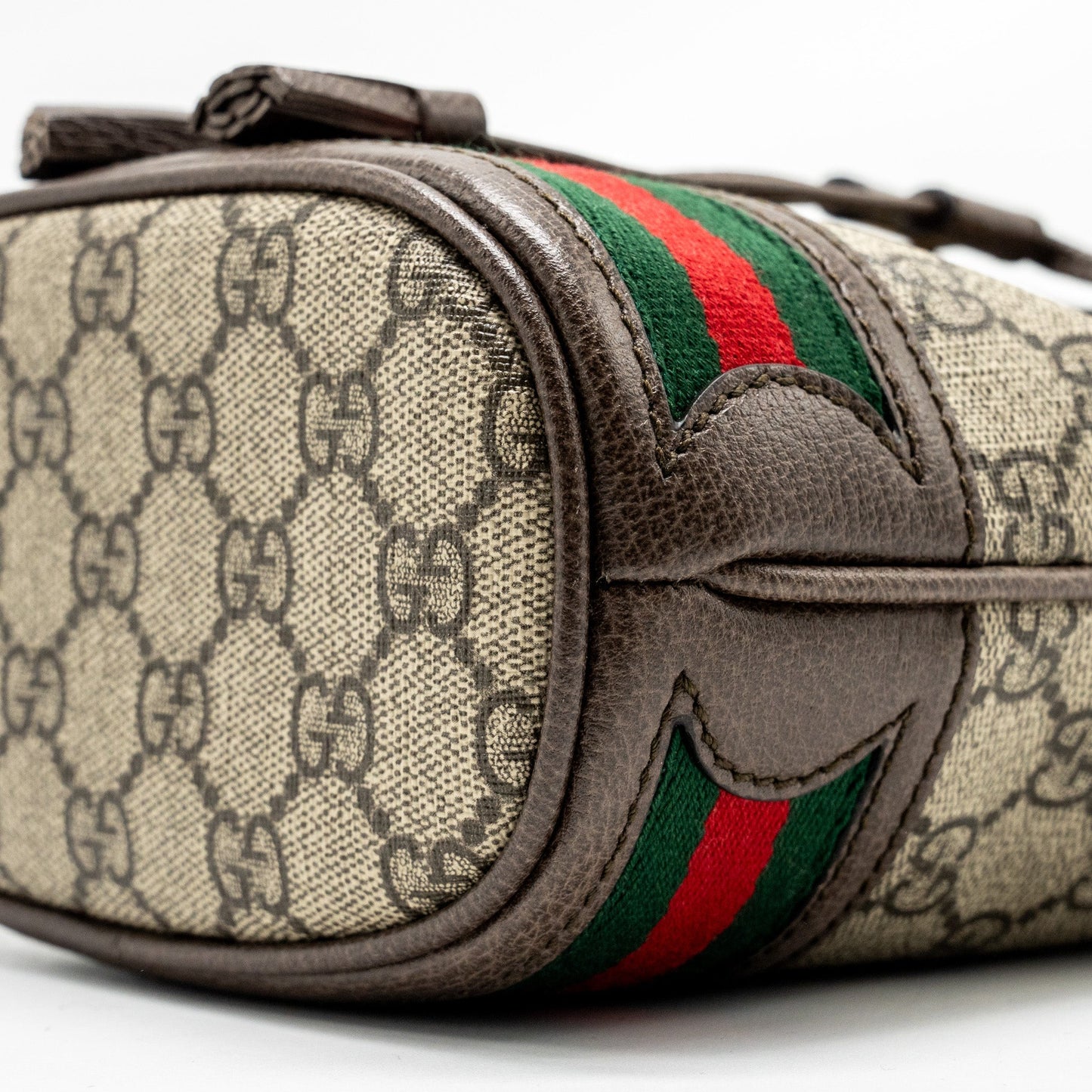 Gucci Ophida Mini Bucket Bag GG Supreme Canvas Beige / Ebony