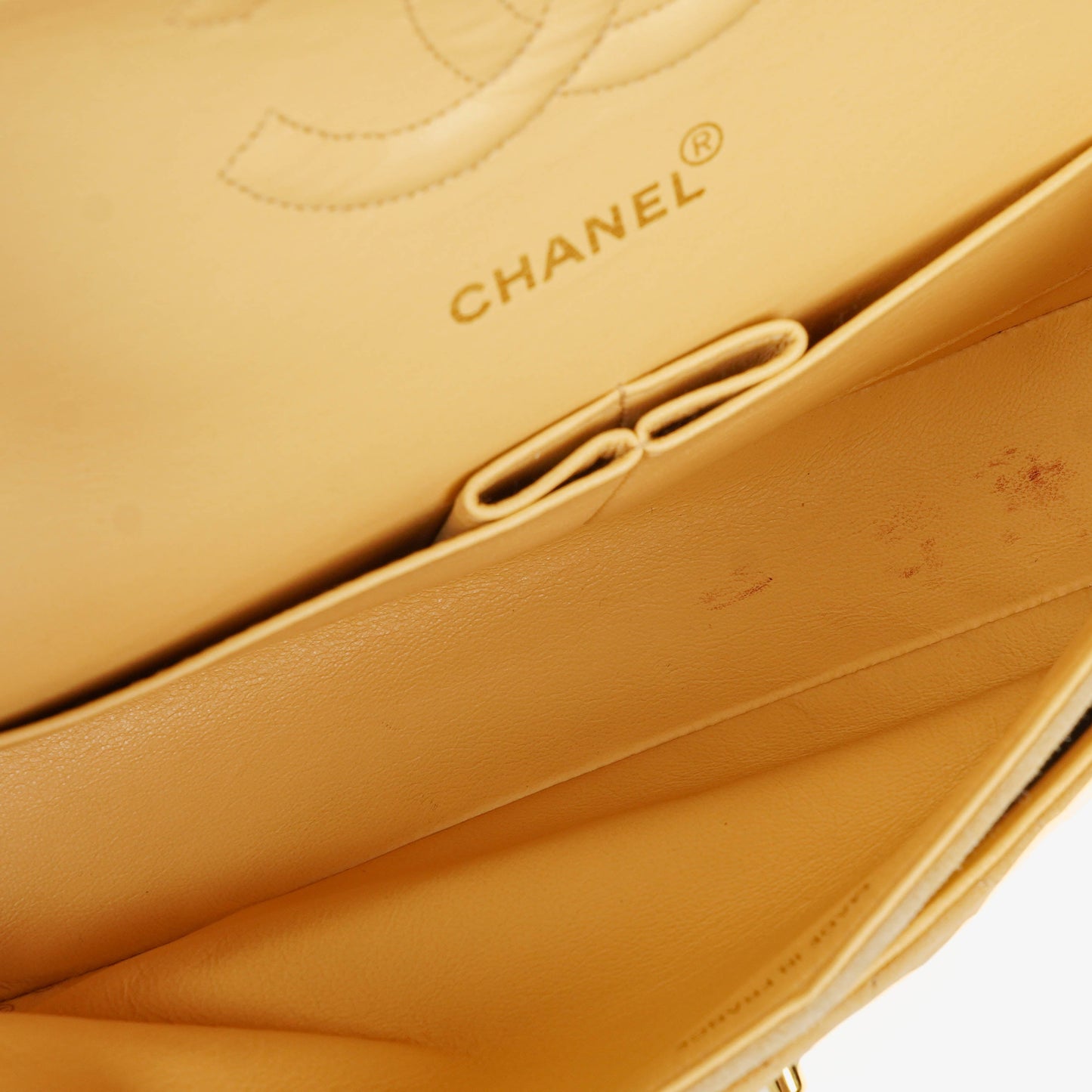 Chanel Medium Classic  Double Flap Bag Beige Suede 24K Gold-Plated Hardware