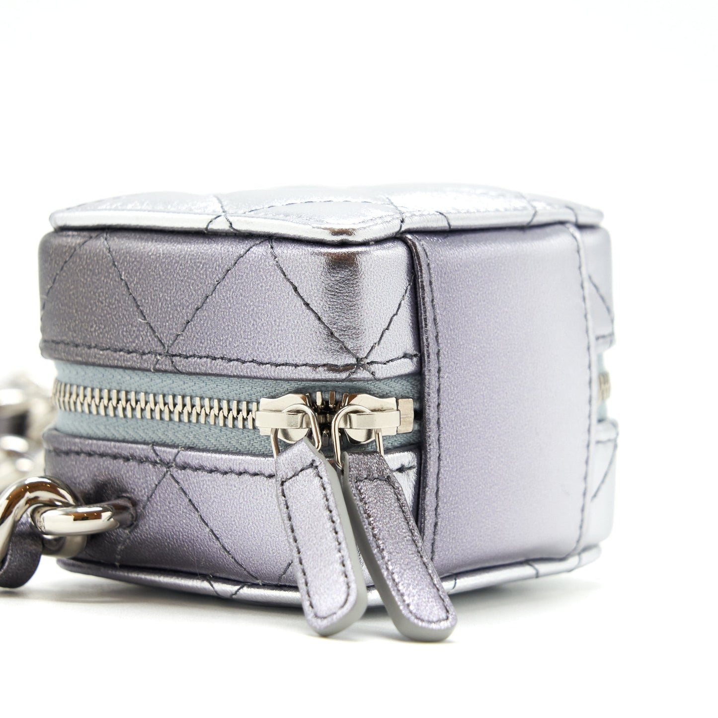 Chanel Mini Vanity with Giant Chain Silver