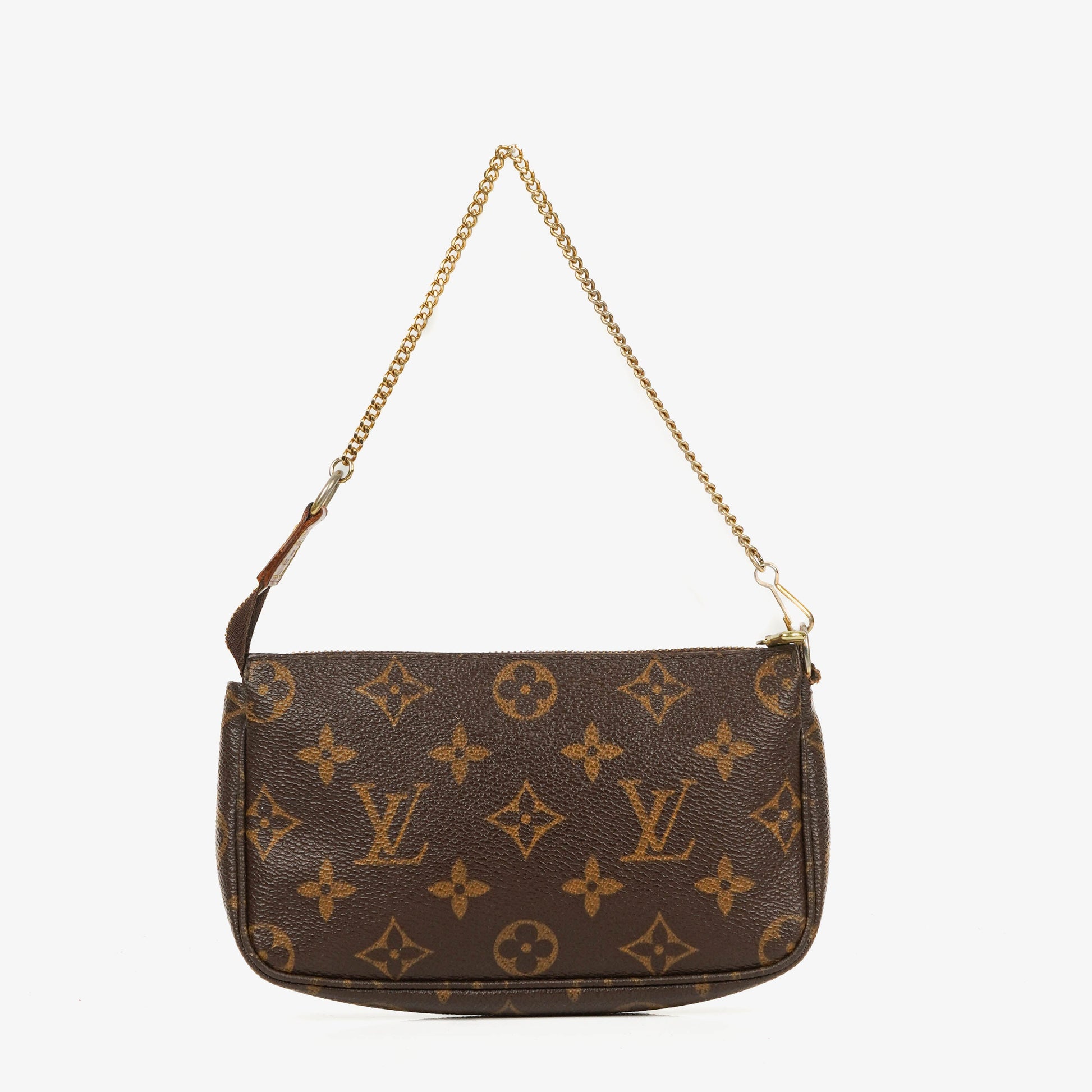 Louis Vuitton Mini Pochette Accessoires Monogram Canvas Clutch Handbag