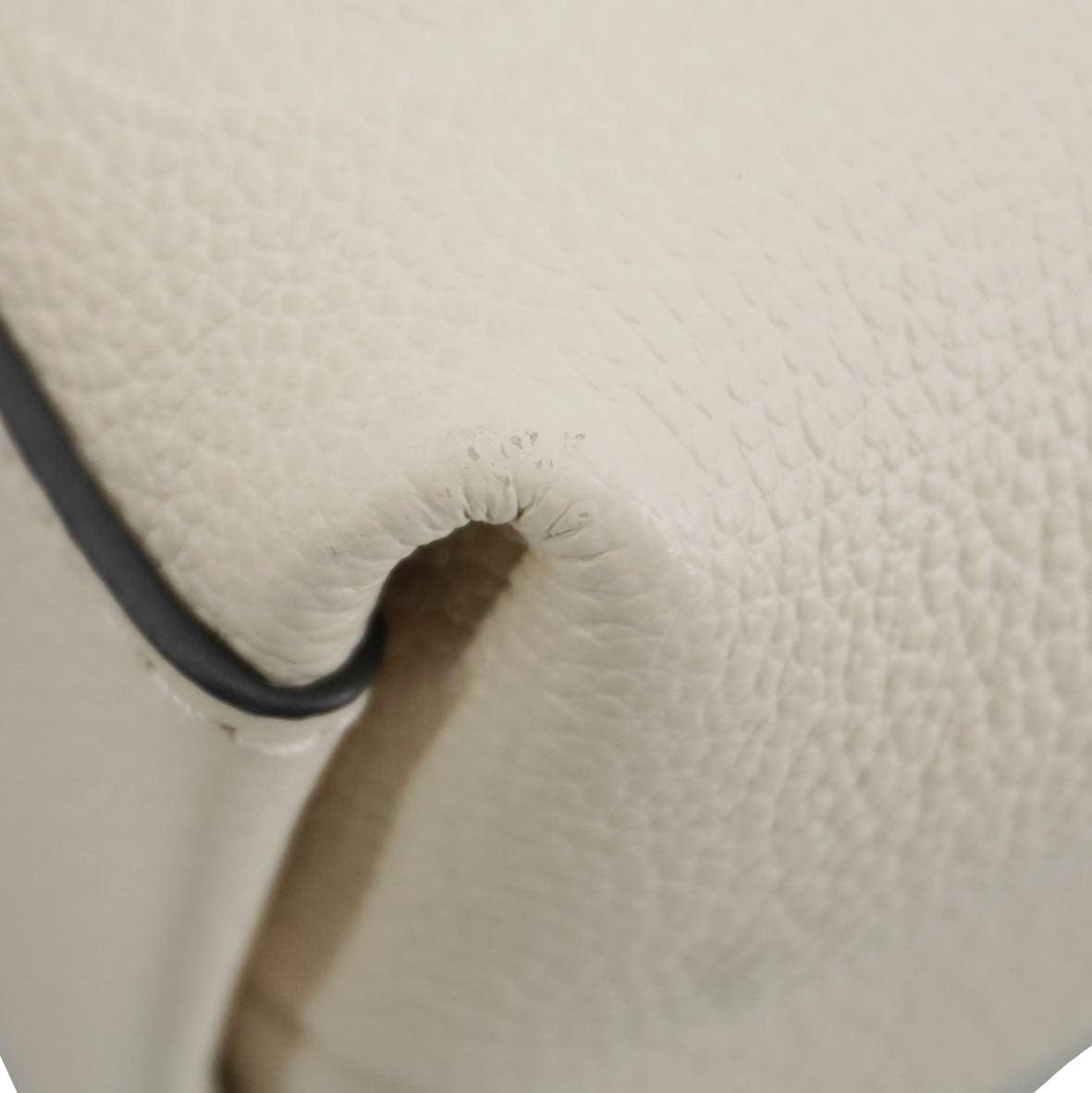 LOUIS VUITTON Madeleine MM Monogram Empreinte Leather Top Handle Bag White