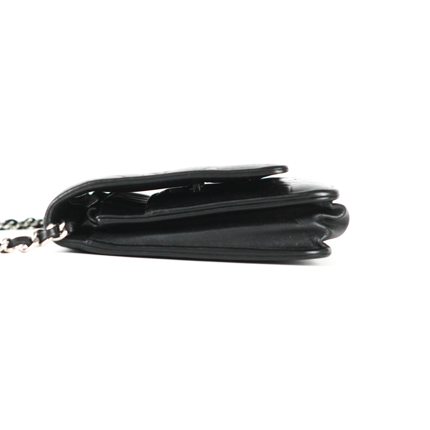 Chanel Camelia Wallet on Chain Black