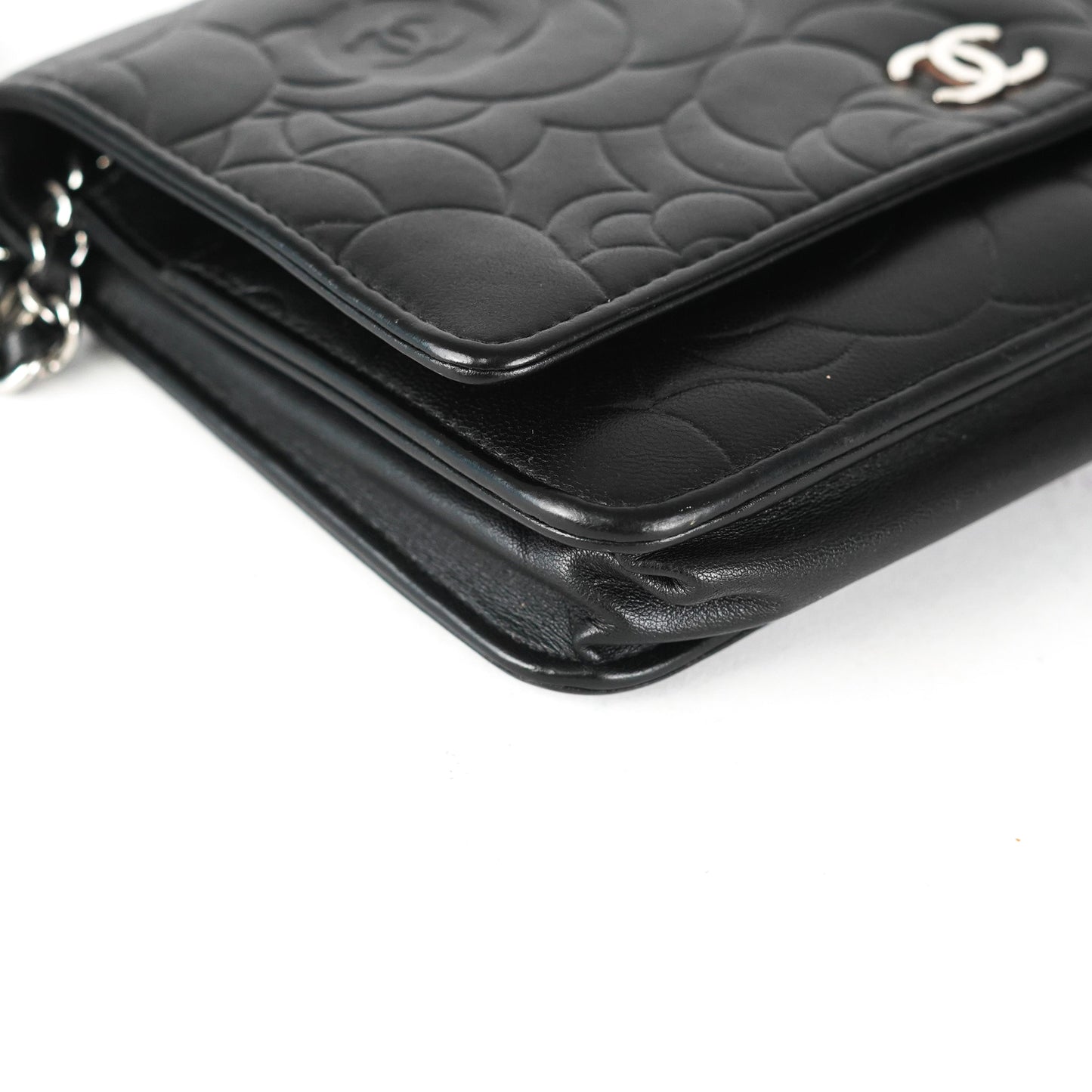 Chanel Camelia Wallet on Chain Black