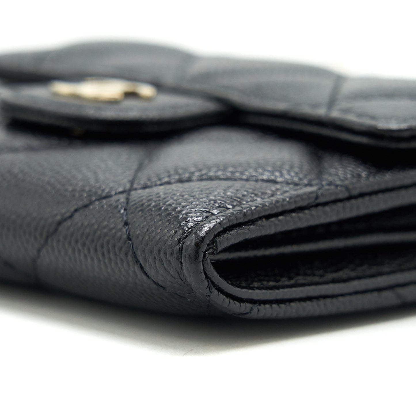 Chanel Classic Card holder with Chain Caviar black L