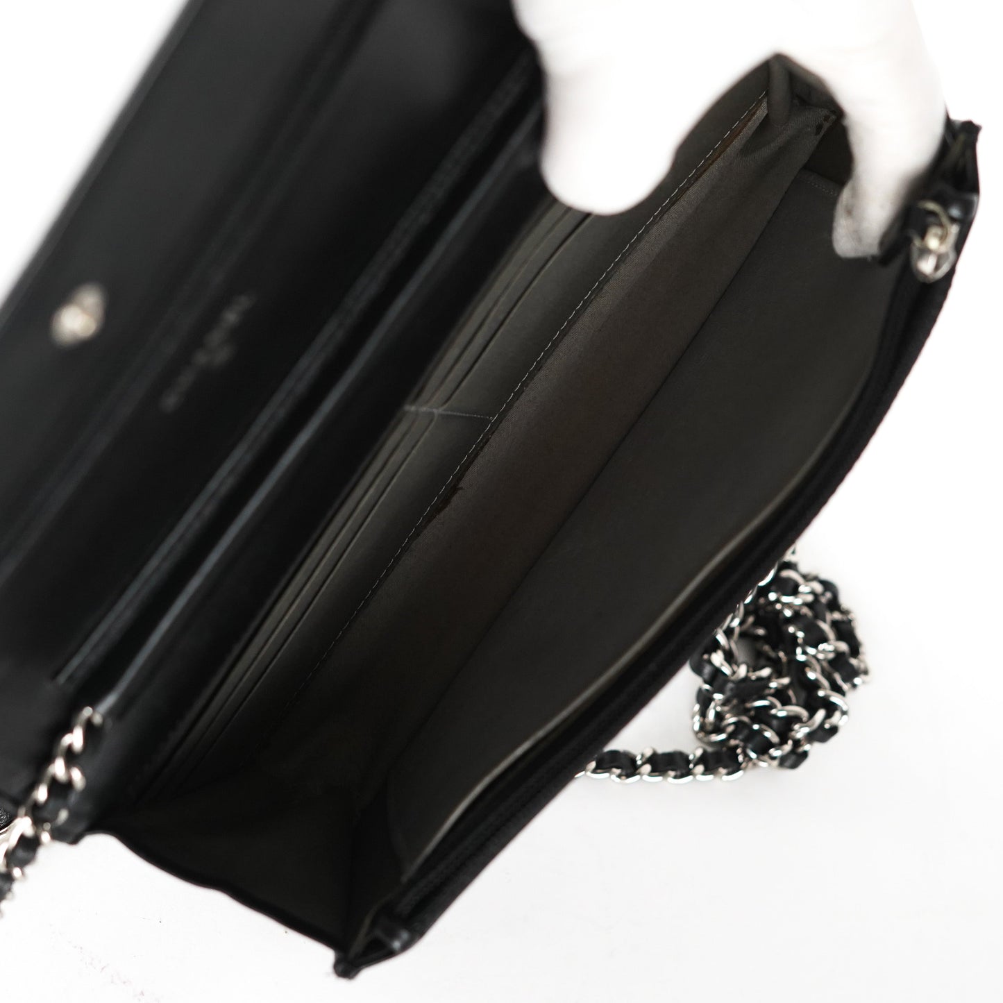 Chanel Camelia Wallet on Chain Black