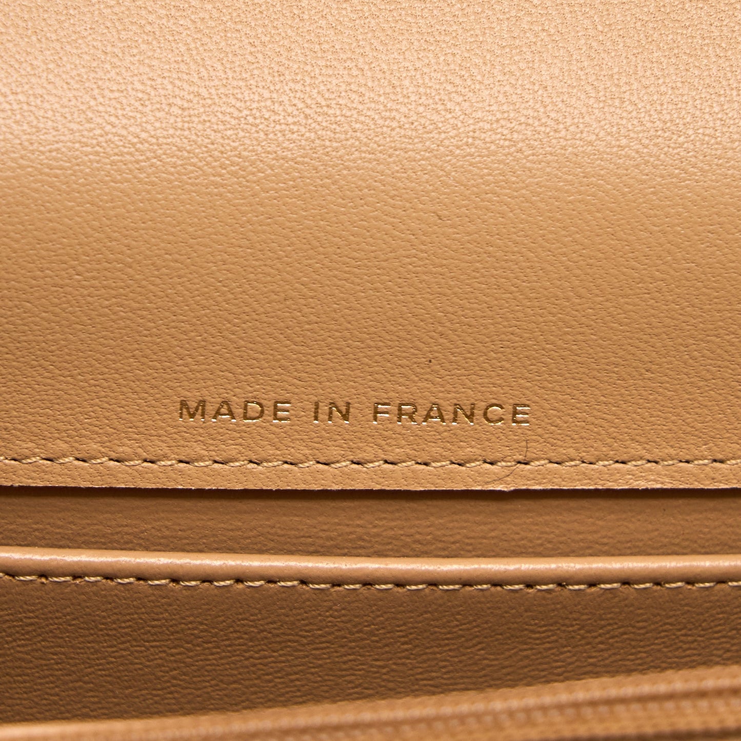 Chanel Top Handle Mini Flap Bag with Chain Lambskin Caramel L (Microchip)