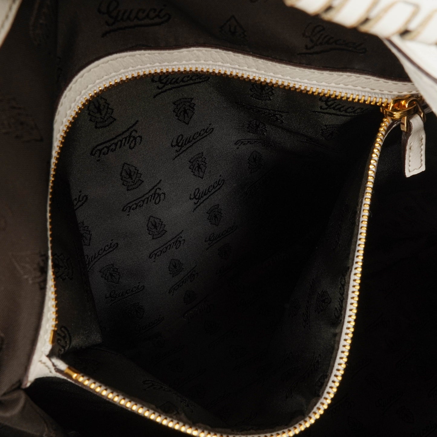 Gucci Jackie Leather Bamboo Tassel Hobo Bag