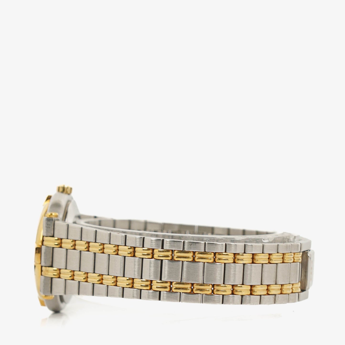 Gucci 9000 Round Stainless Steel Case With Gold-Tone Accents Watch