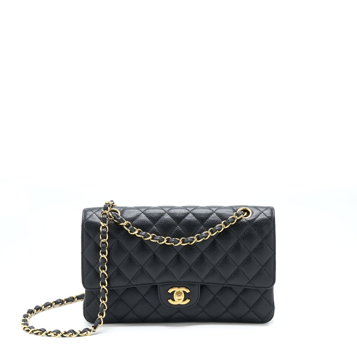 Chanel Medium Classic Double Flap Caviar Black