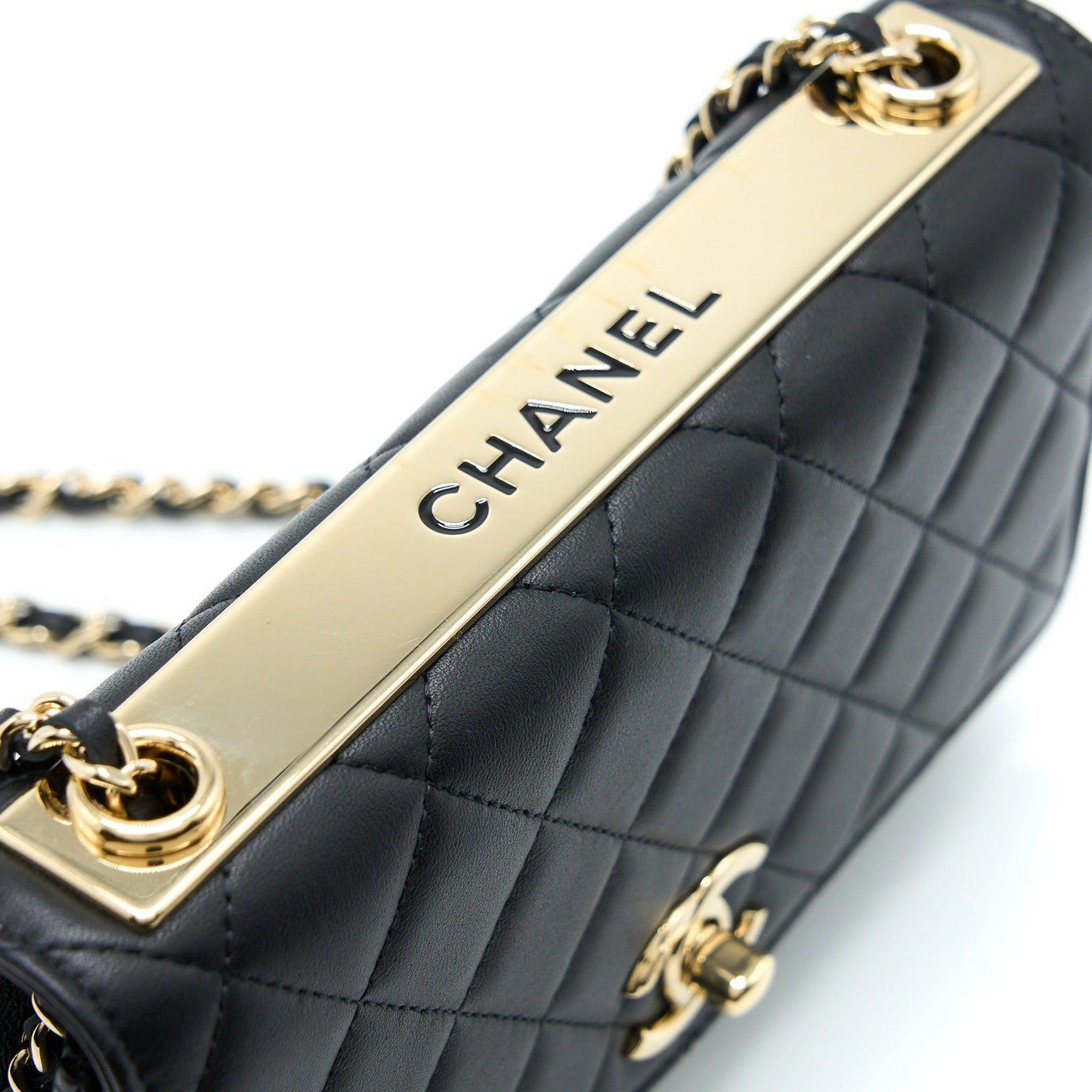 Chanel Trendy CC Wallet On Chain Lambskin Black