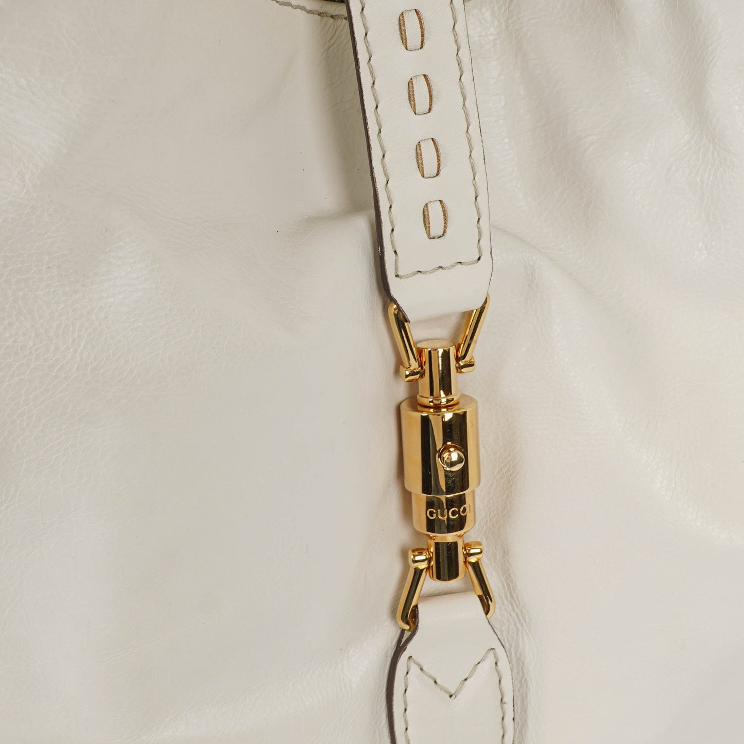 Gucci Jackie Leather Bamboo Tassel Hobo Bag