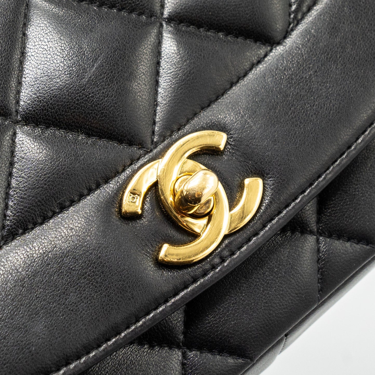 Chanel  Diana Flap Bag Lambskin Black
