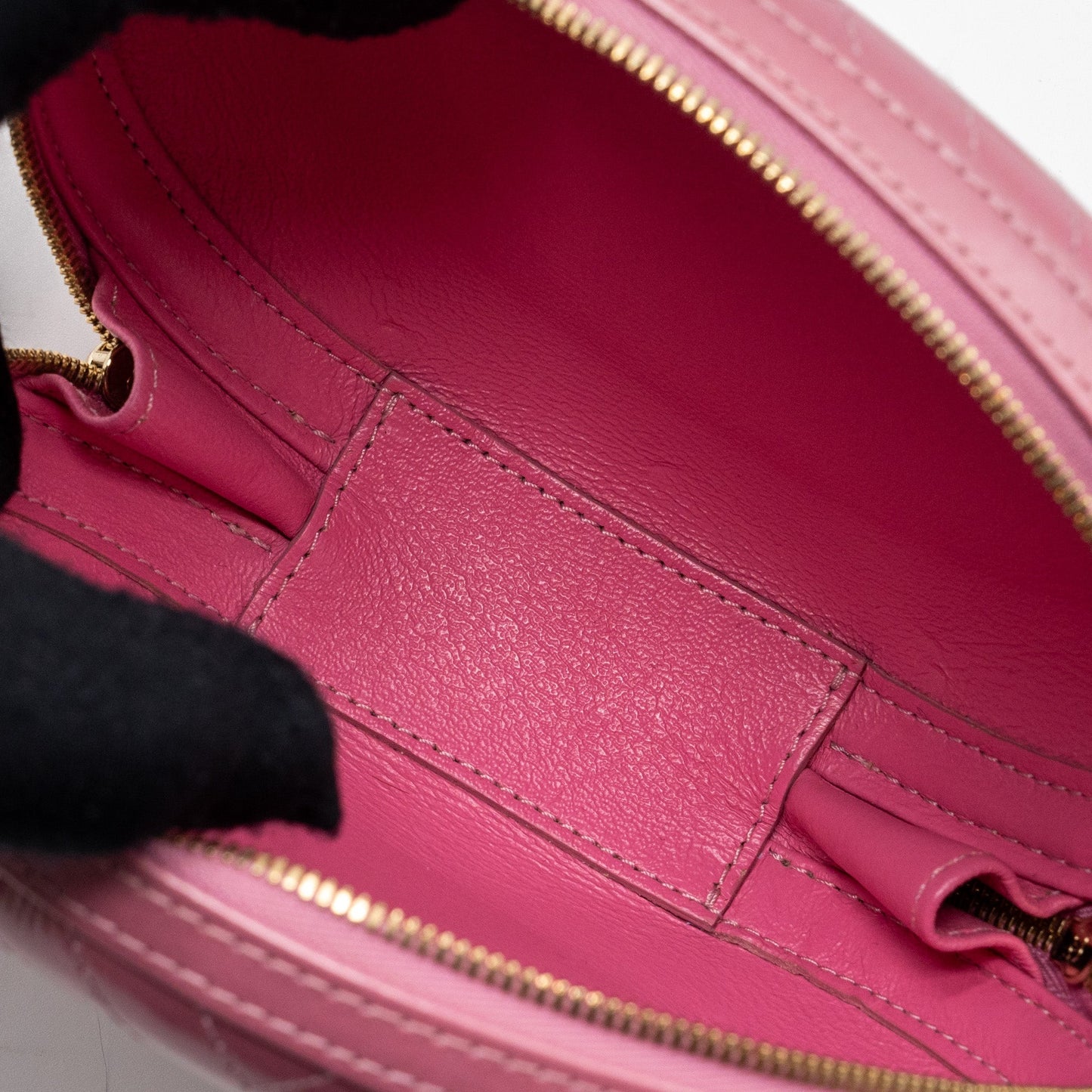 Chanel Oval Chevron Bag Lambskin Pink L