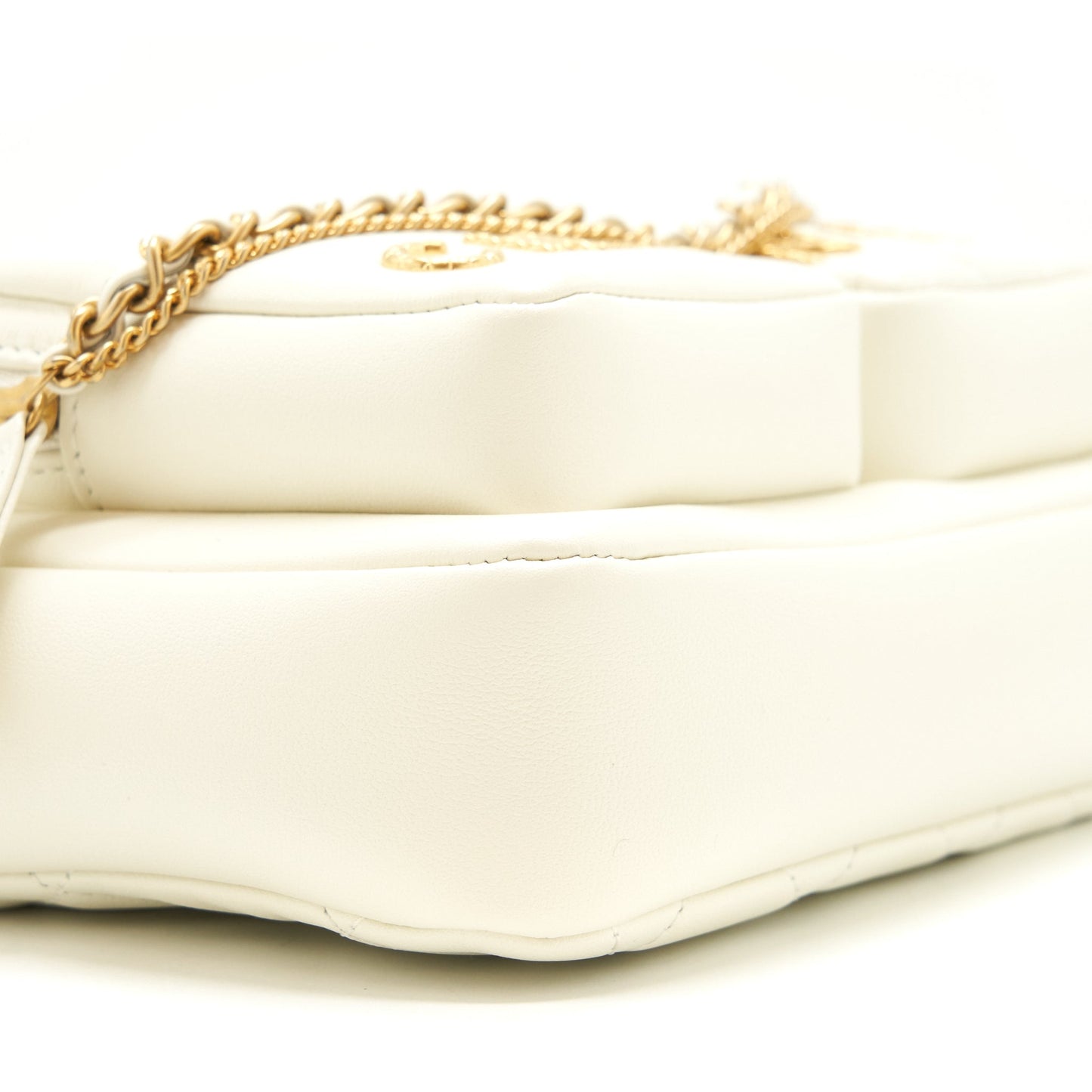Chanel 22C Camera Bag calfskin white