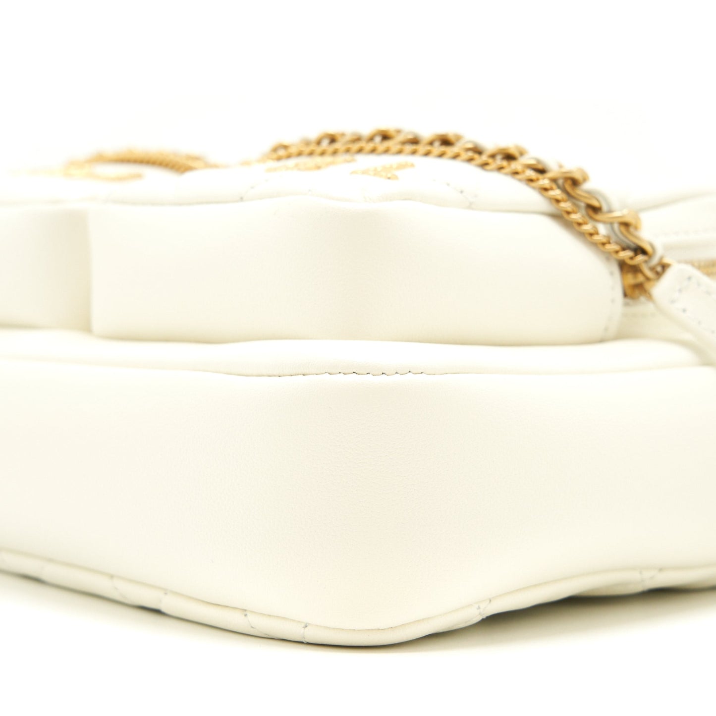 Chanel 22C Camera Bag calfskin white