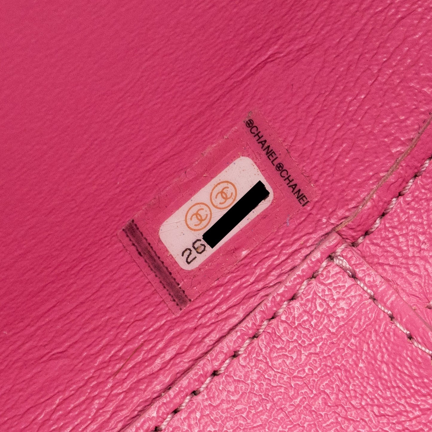 Chanel Oval Chevron Bag Lambskin Pink L
