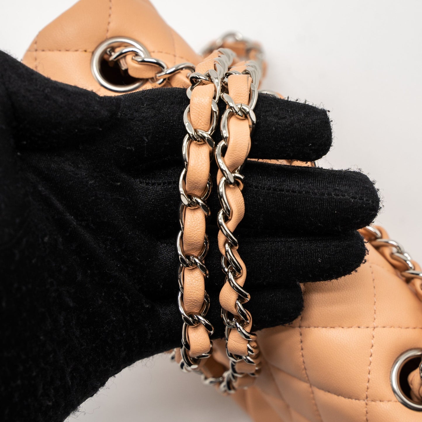 Chanel Mini Rectangular Flap Bag Lambskin Pink