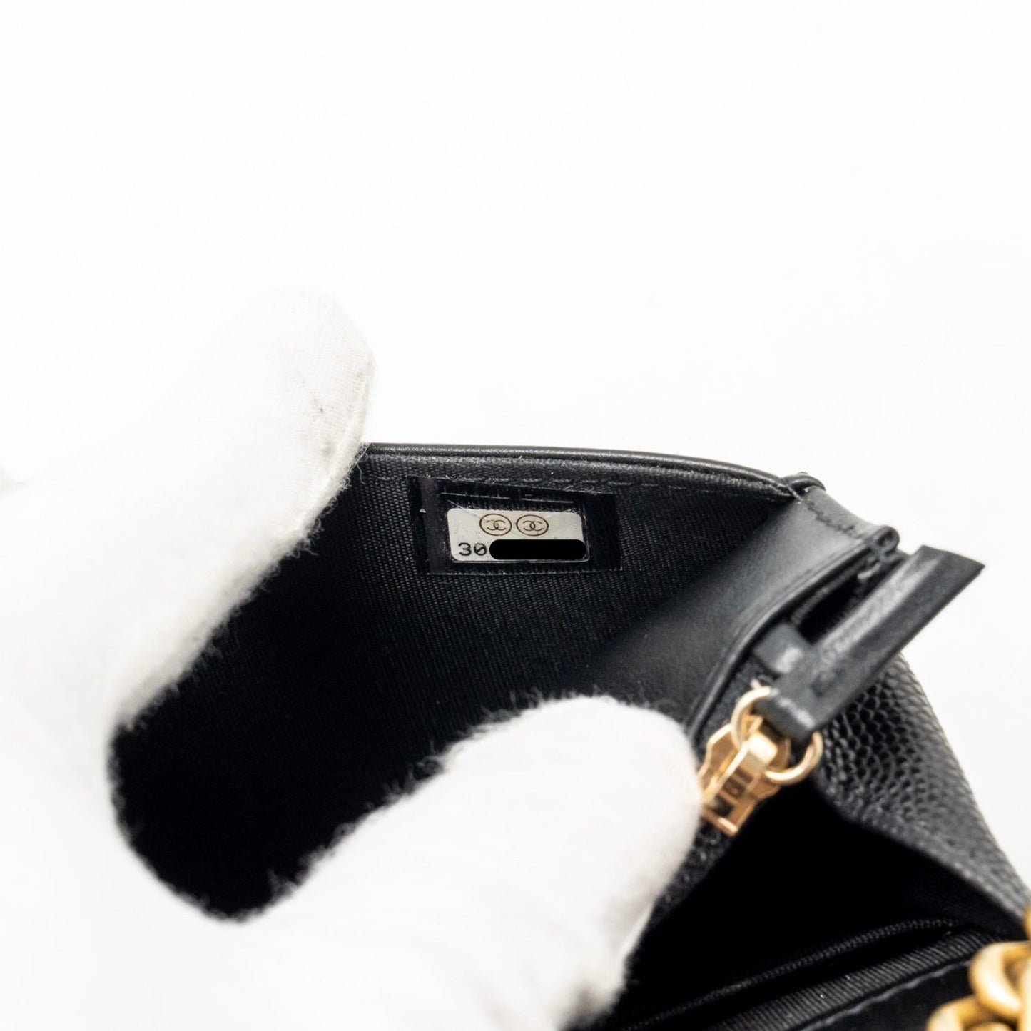 Chanel Boy Wallet on Chain Caviar BLack